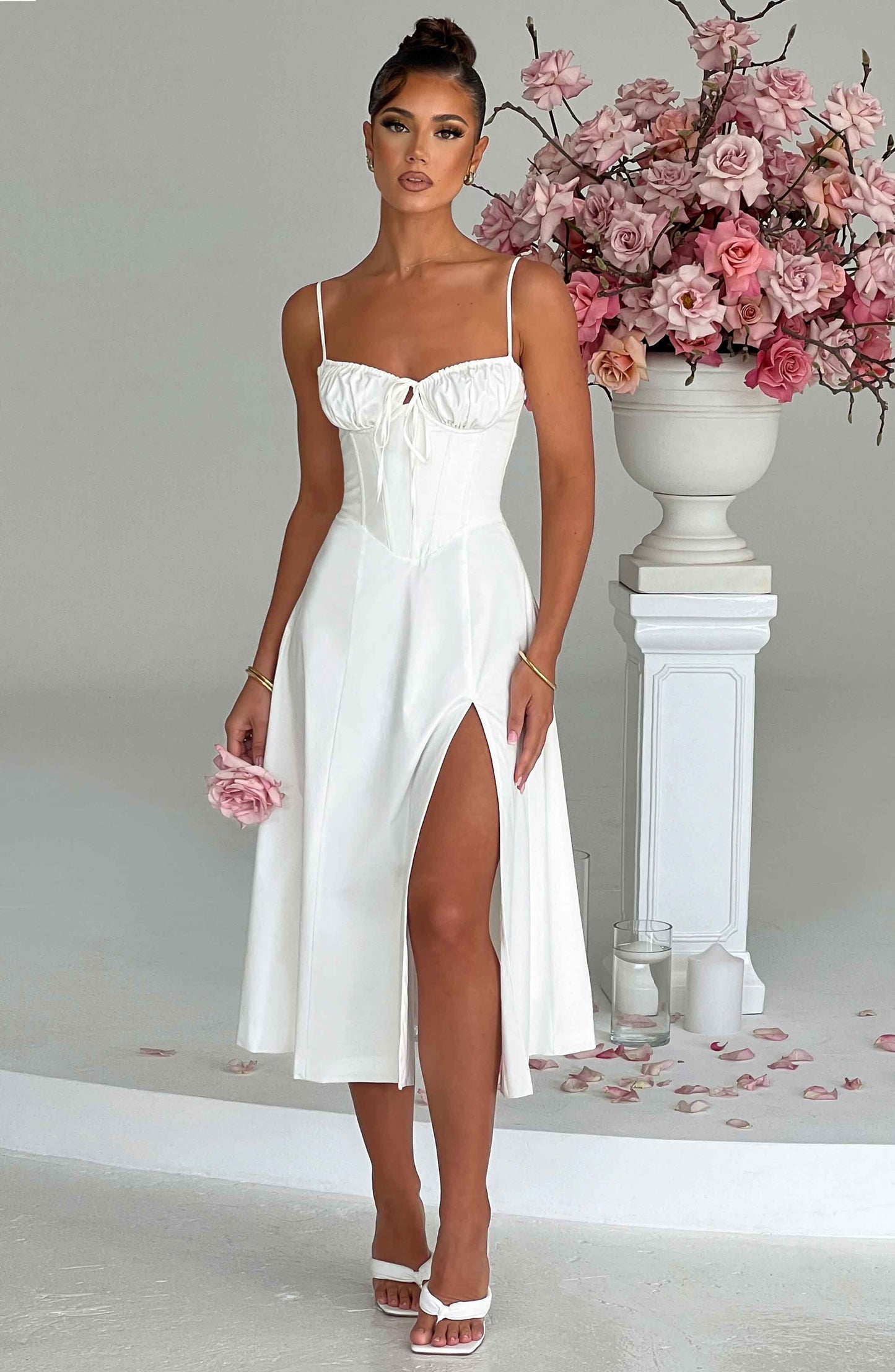 Vestido Midi Deanna - Marfil