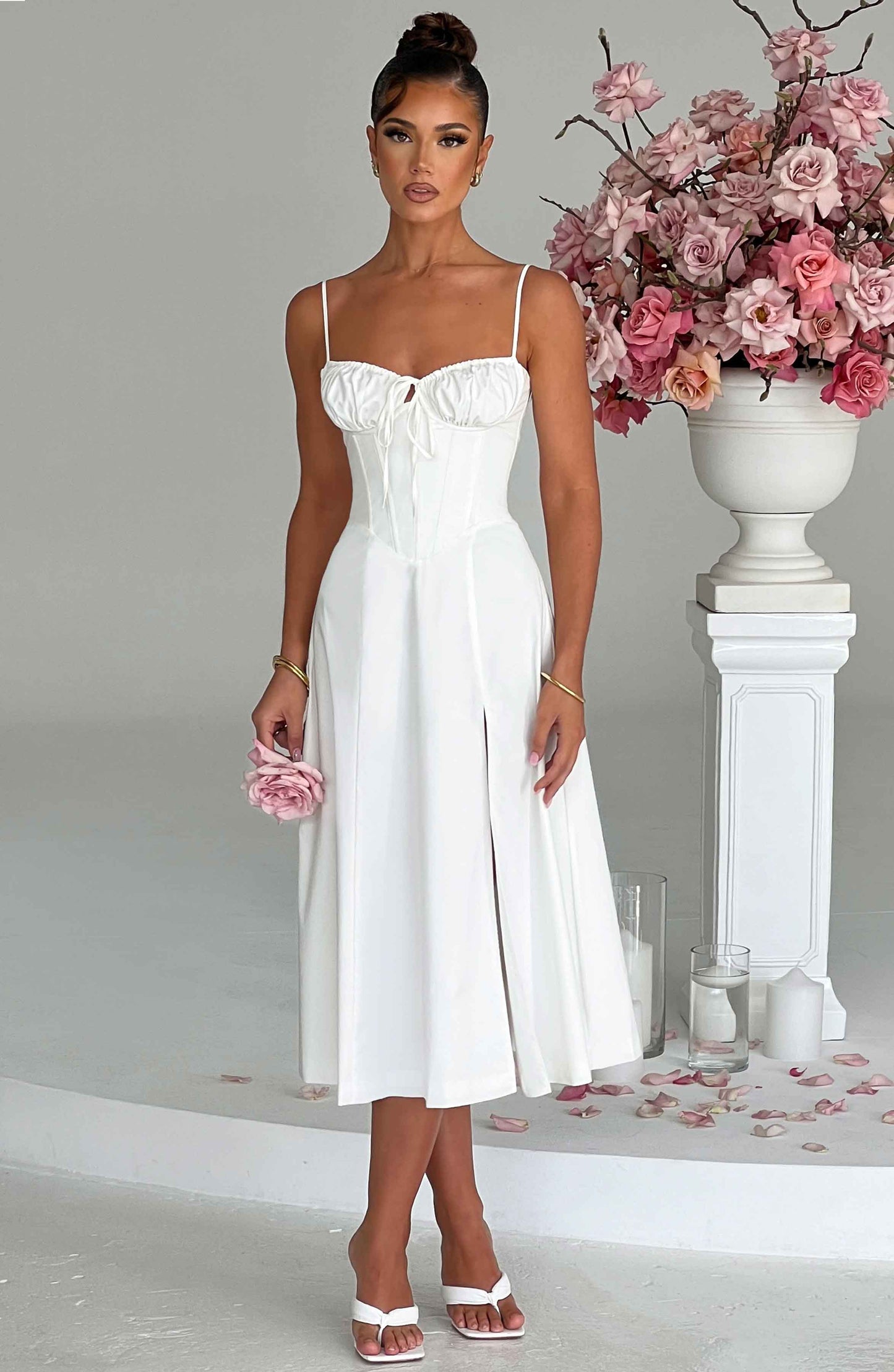 Vestido Midi Deanna - Marfil