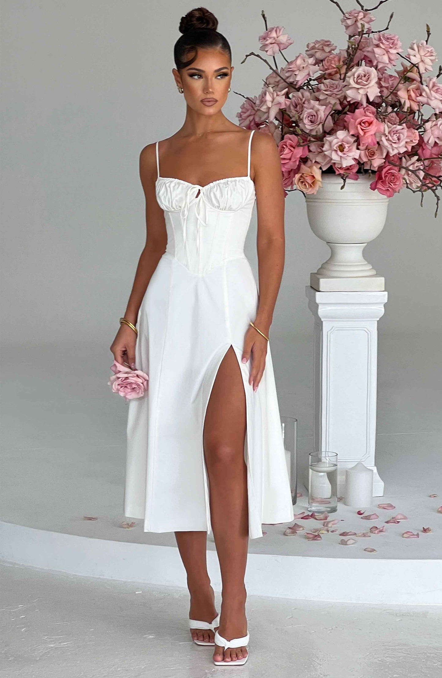 Vestido Midi Deanna - Marfil