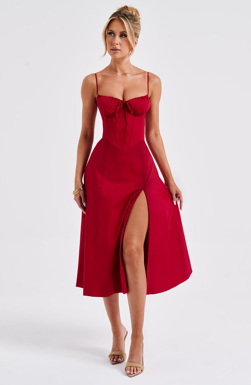 Vestido Midi Deanna - Rojo