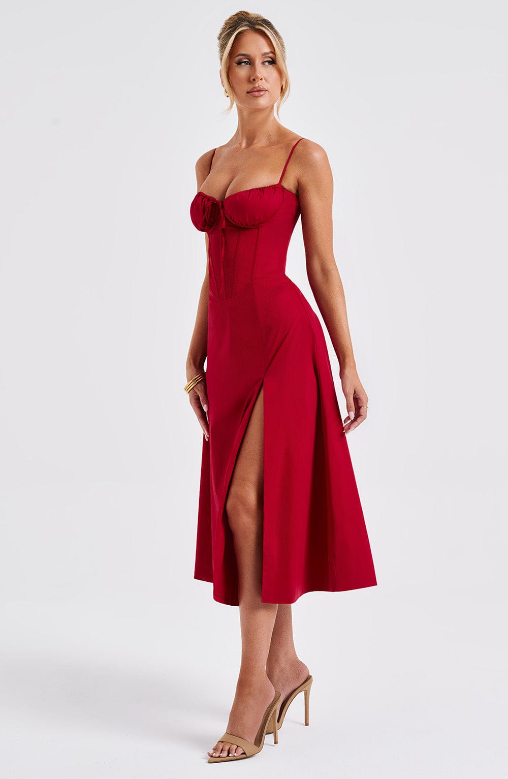 Vestido Midi Deanna - Rojo