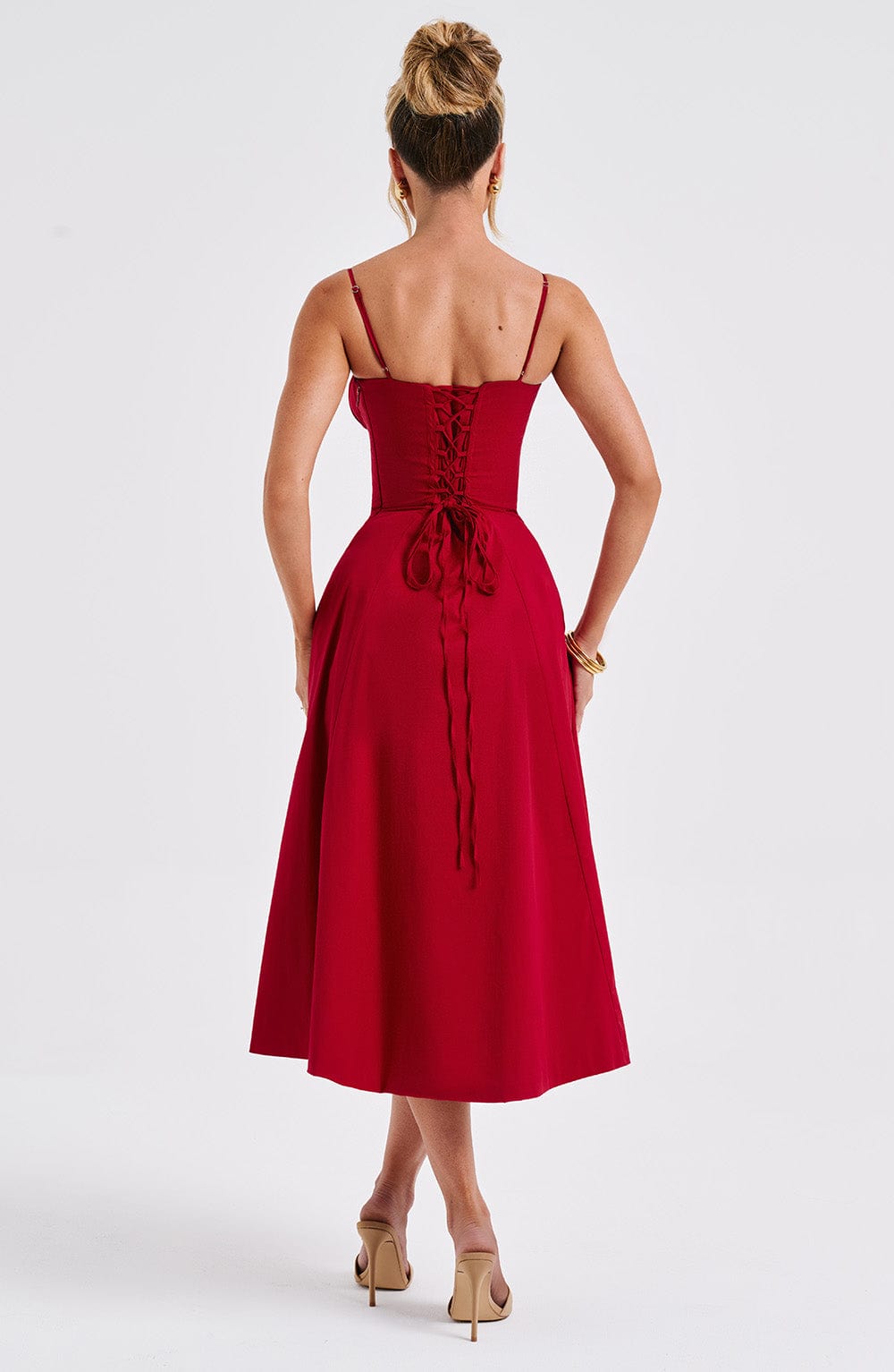 Vestido Midi Deanna - Rojo