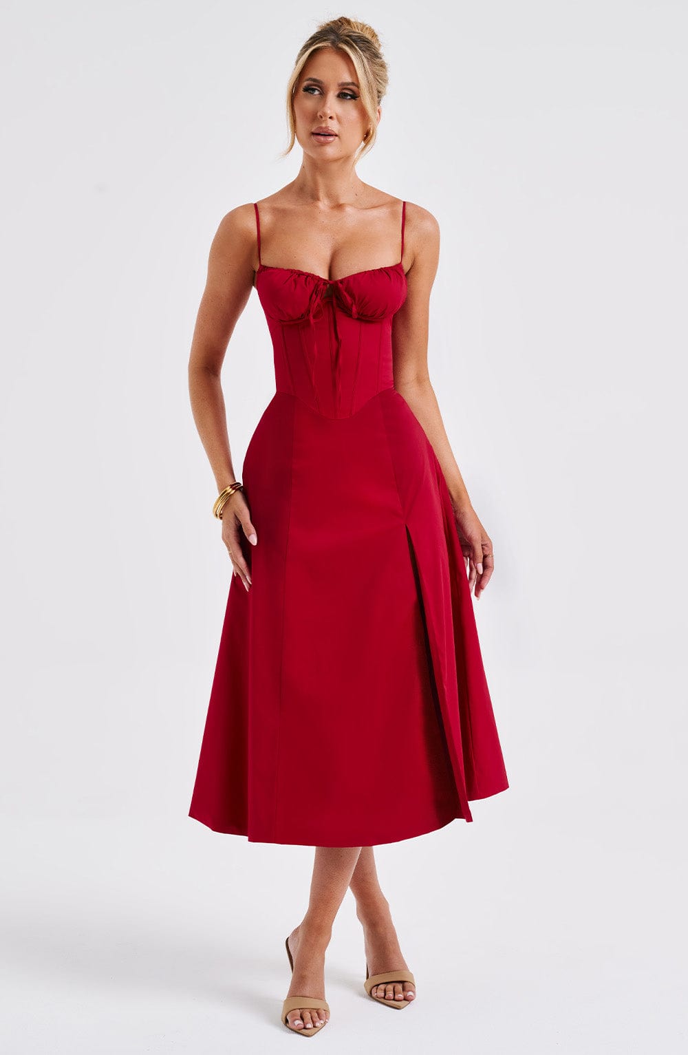 Vestido Midi Deanna - Rojo