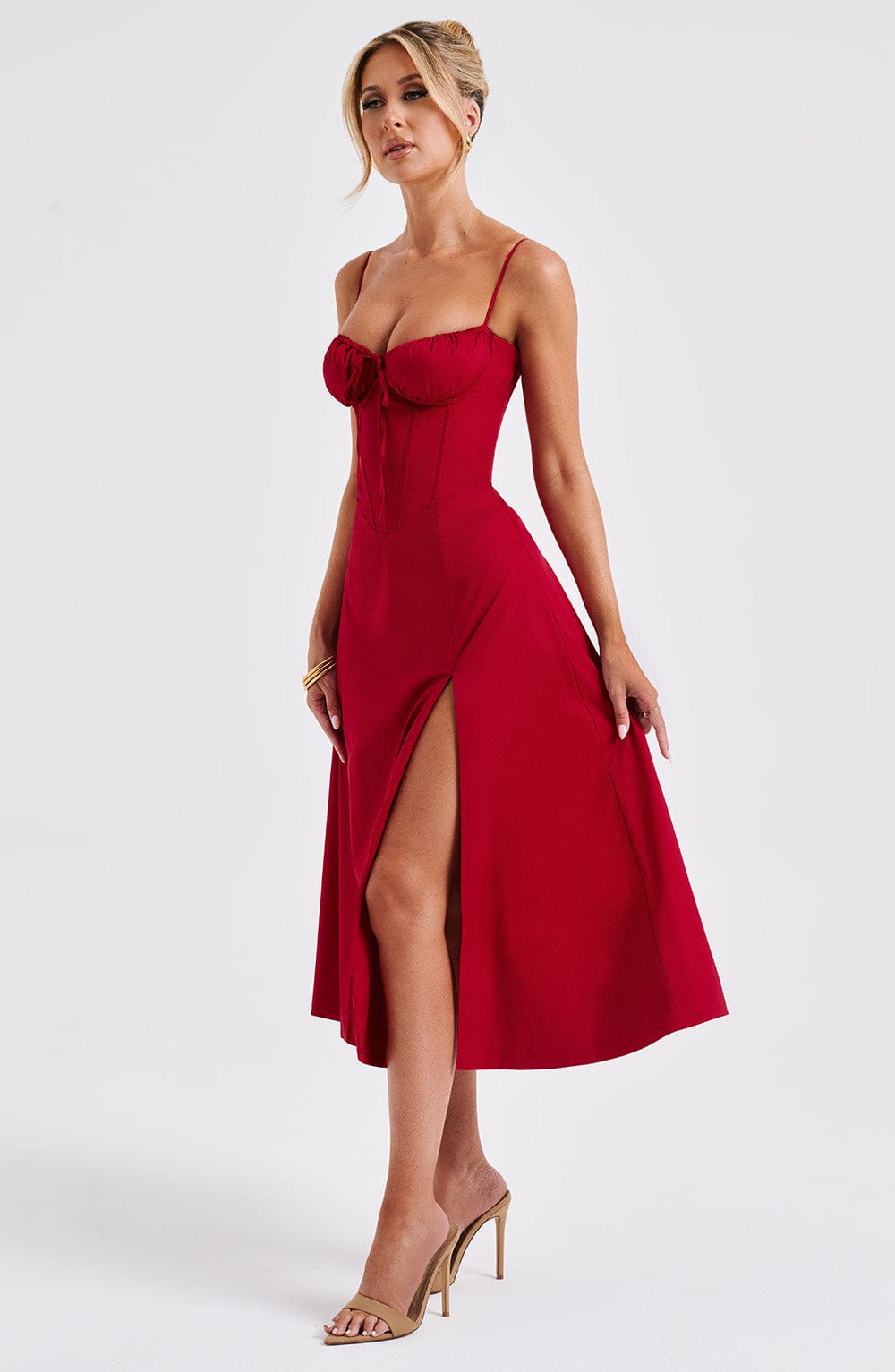 Vestido Midi Deanna - Rojo
