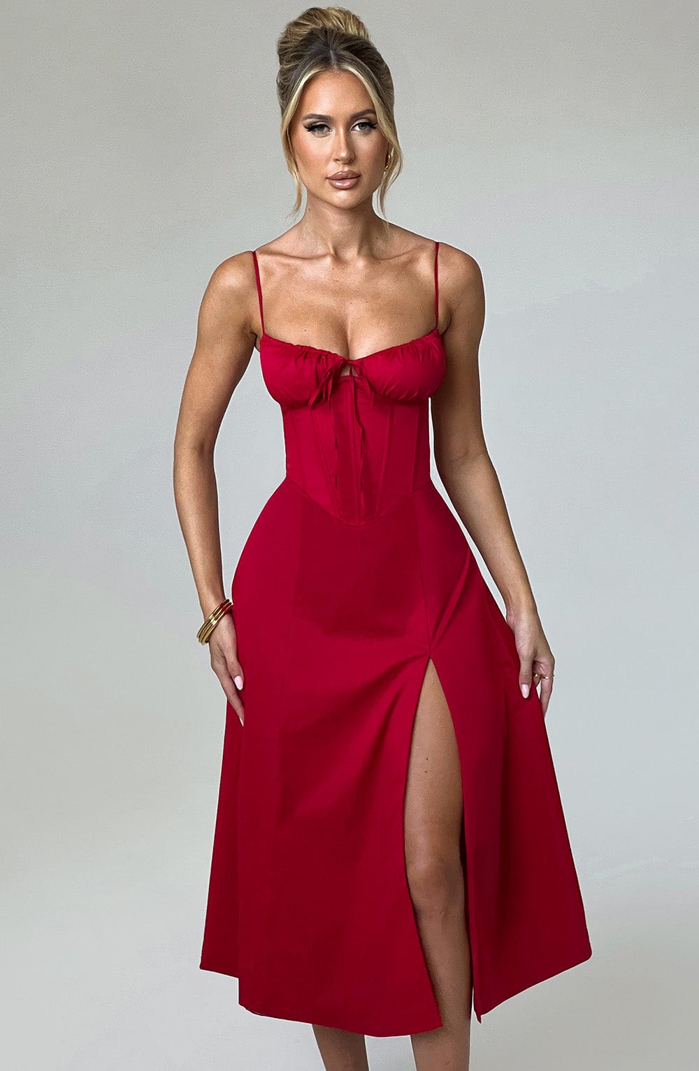 Vestido Midi Deanna - Rojo