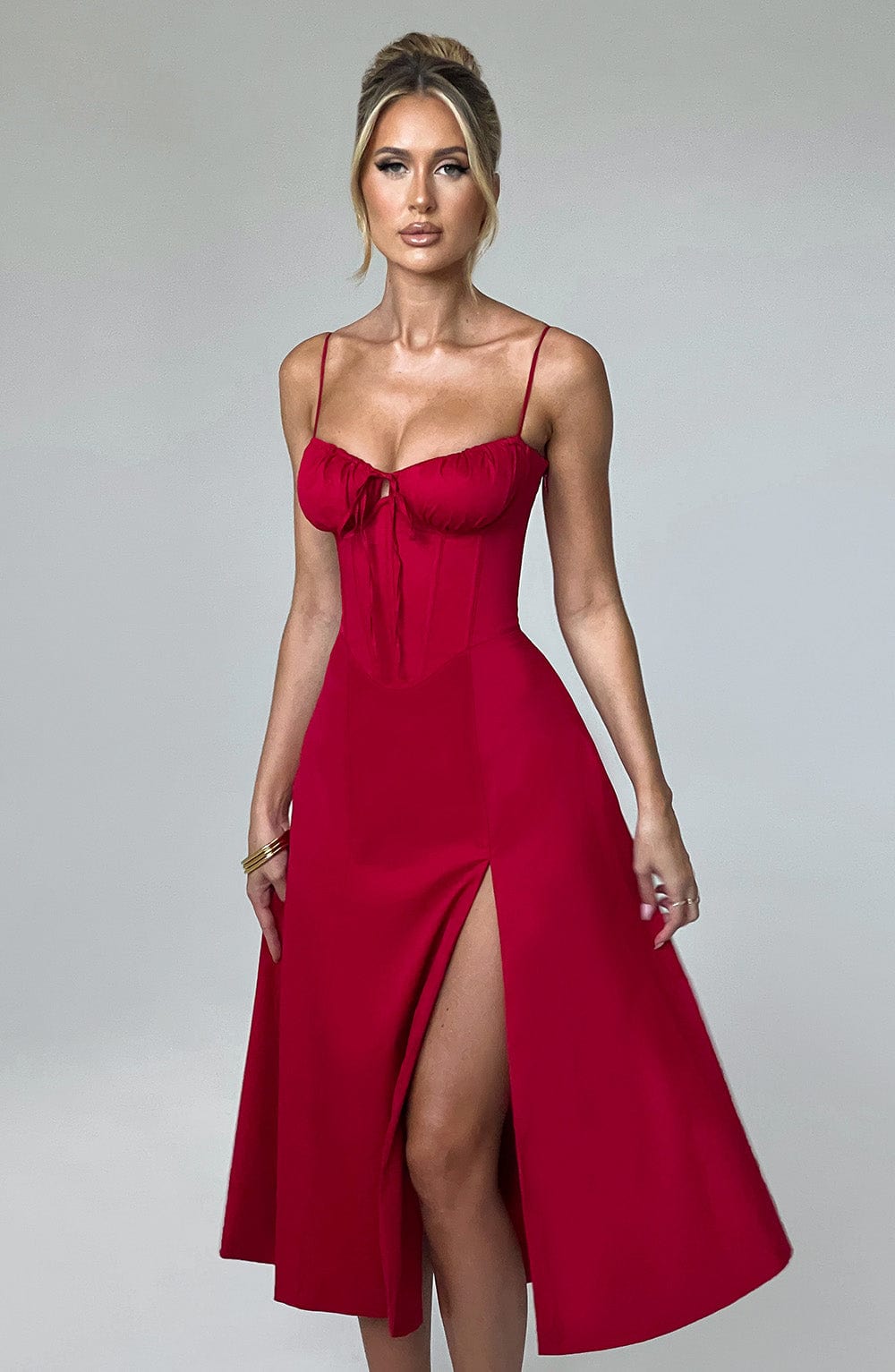 Vestido Midi Deanna - Rojo