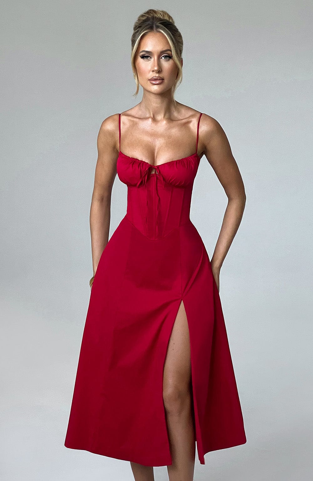 Vestido Midi Deanna - Rojo