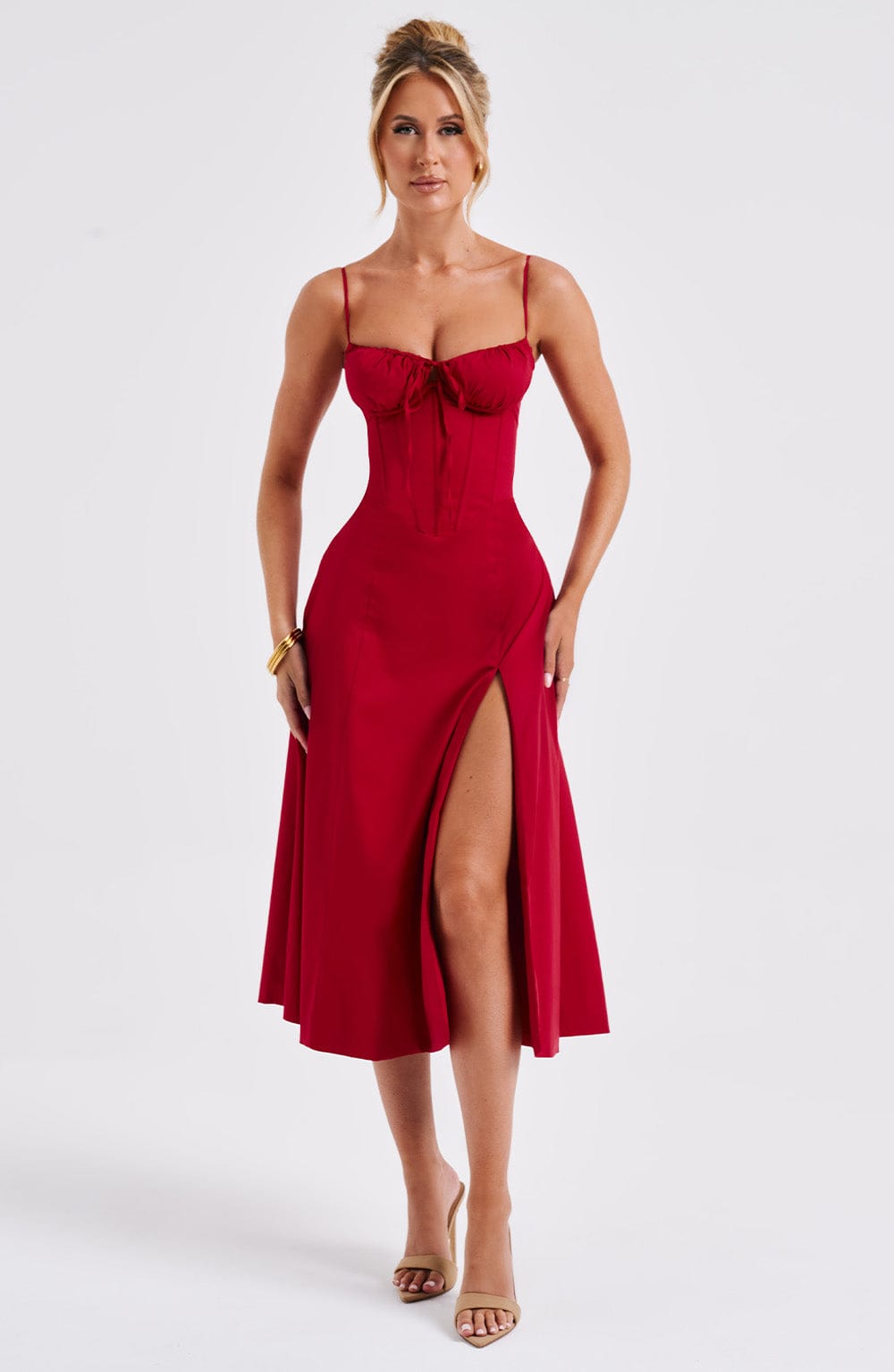 Vestido Midi Deanna - Rojo