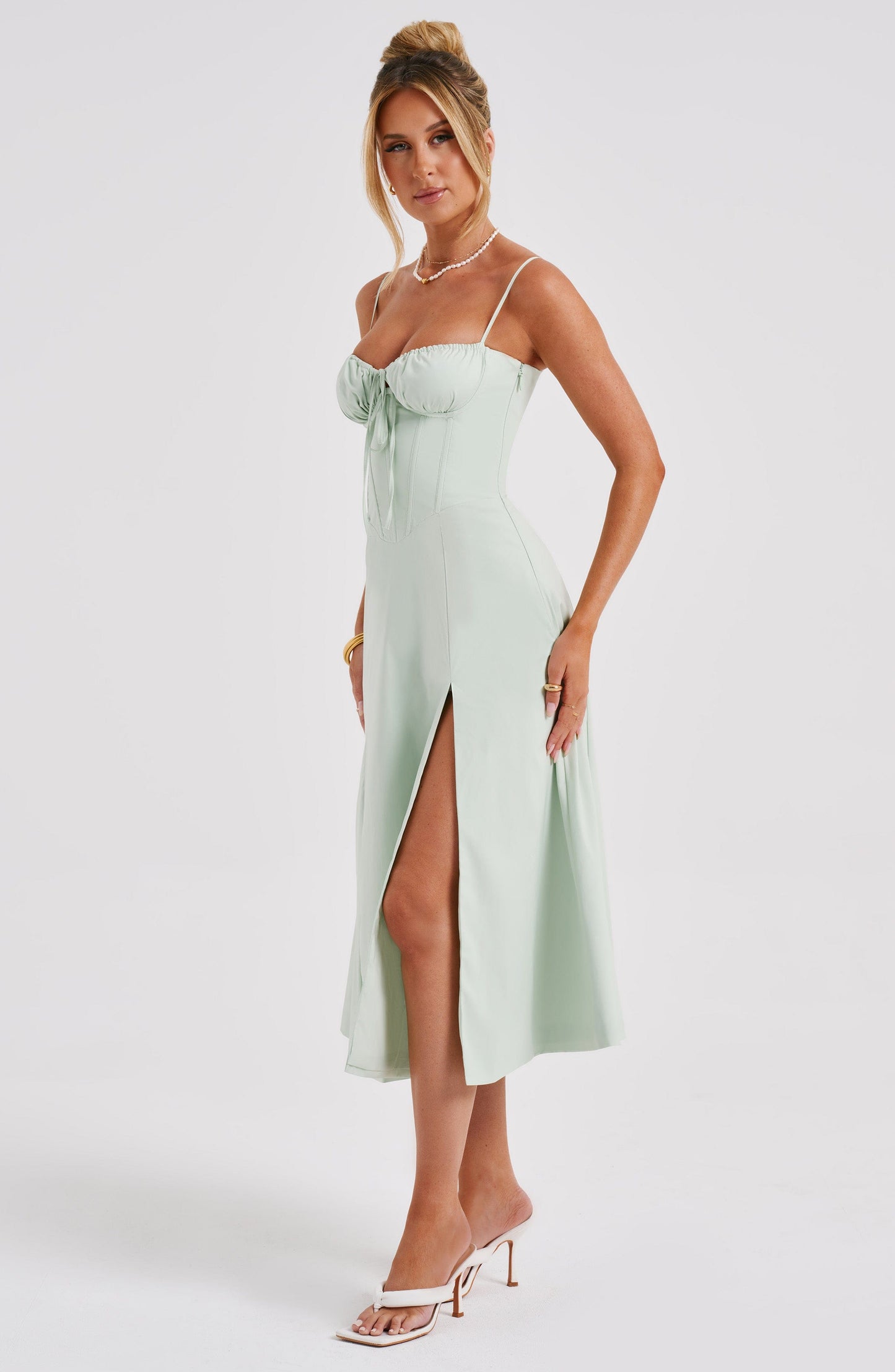 Vestido Midi Deanna - Salvia