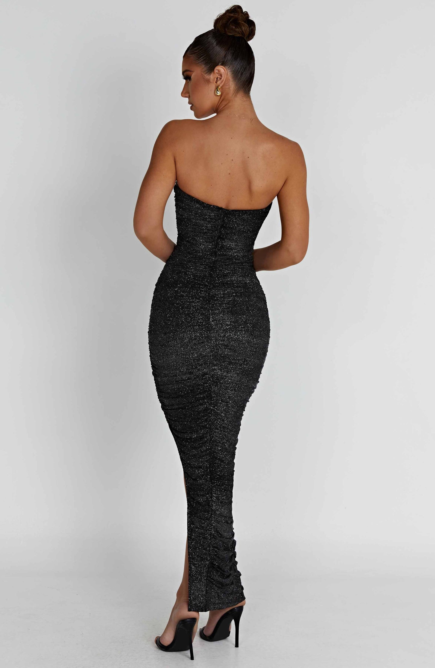 Vestido Maxi Demi - Brillo Negro