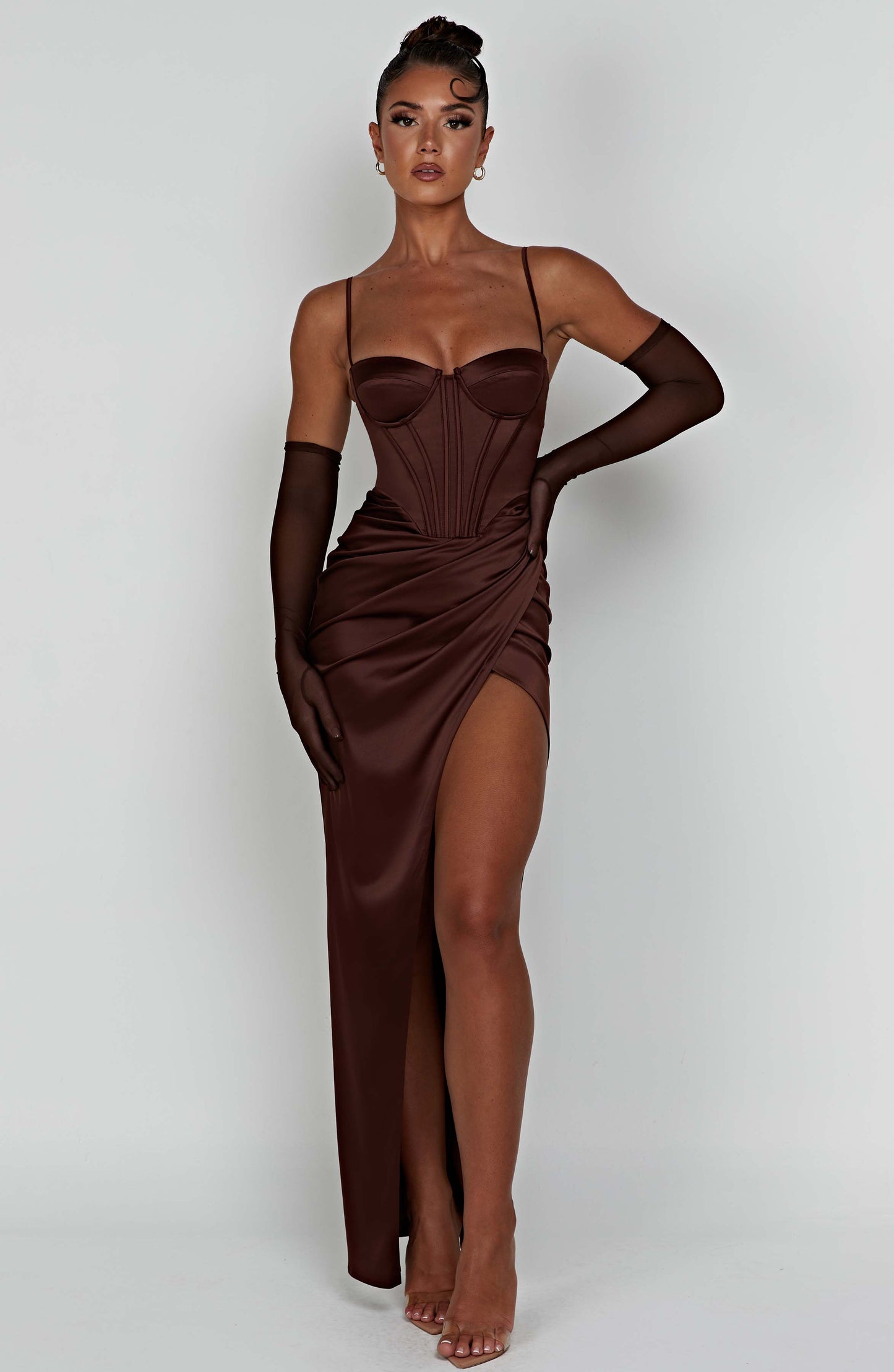 Vestido Maxi Despina - Chocolate