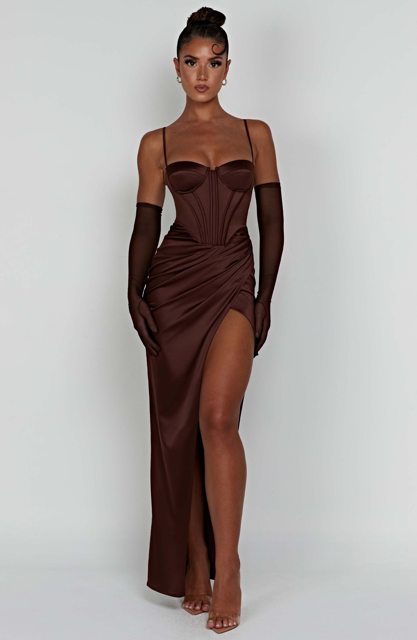 Vestido Maxi Despina - Chocolate