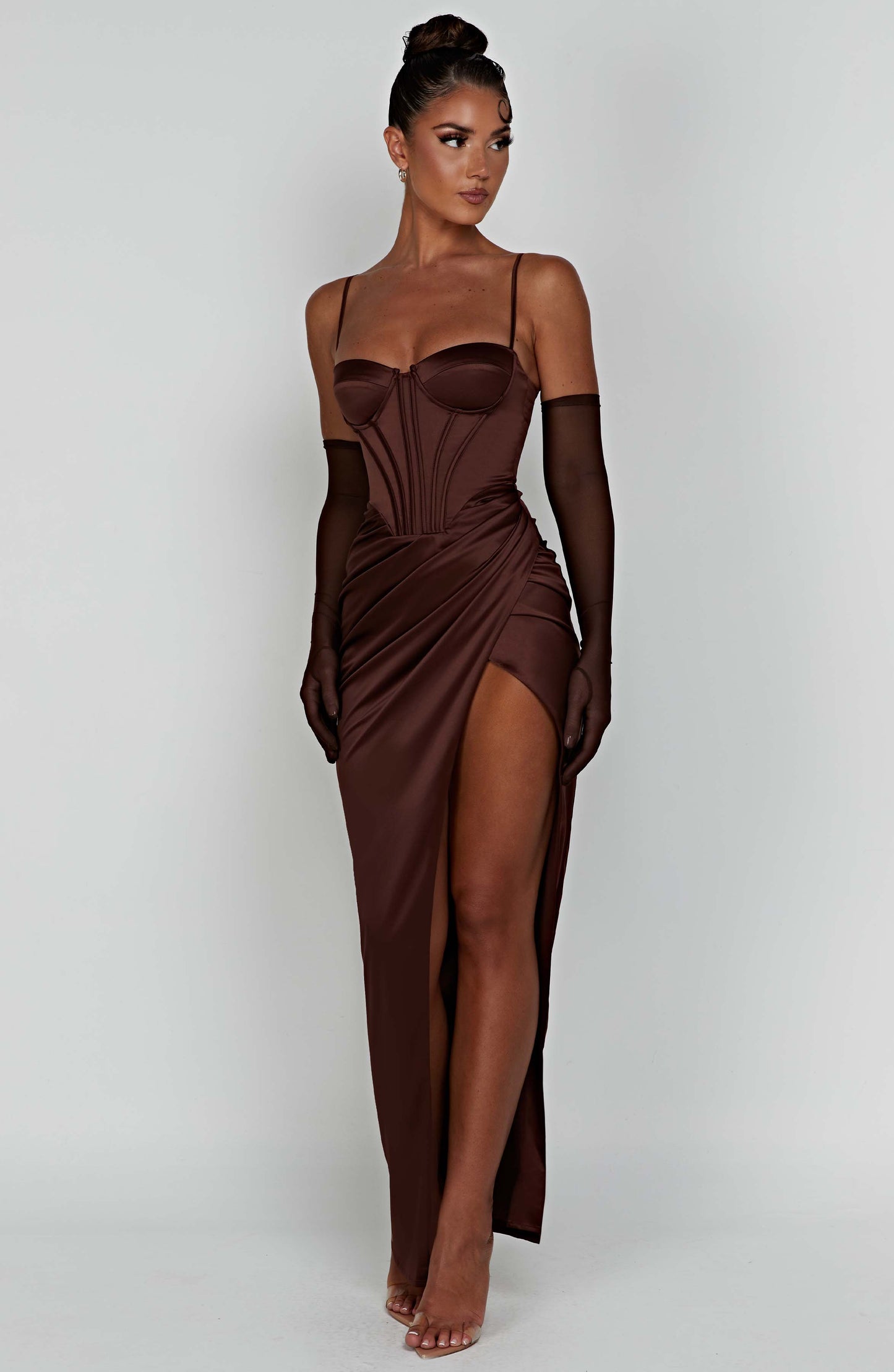 Vestido Maxi Despina - Chocolate