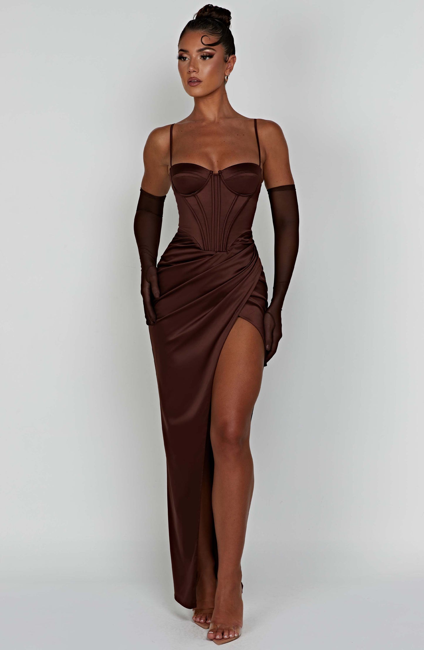 Vestido Maxi Despina - Chocolate