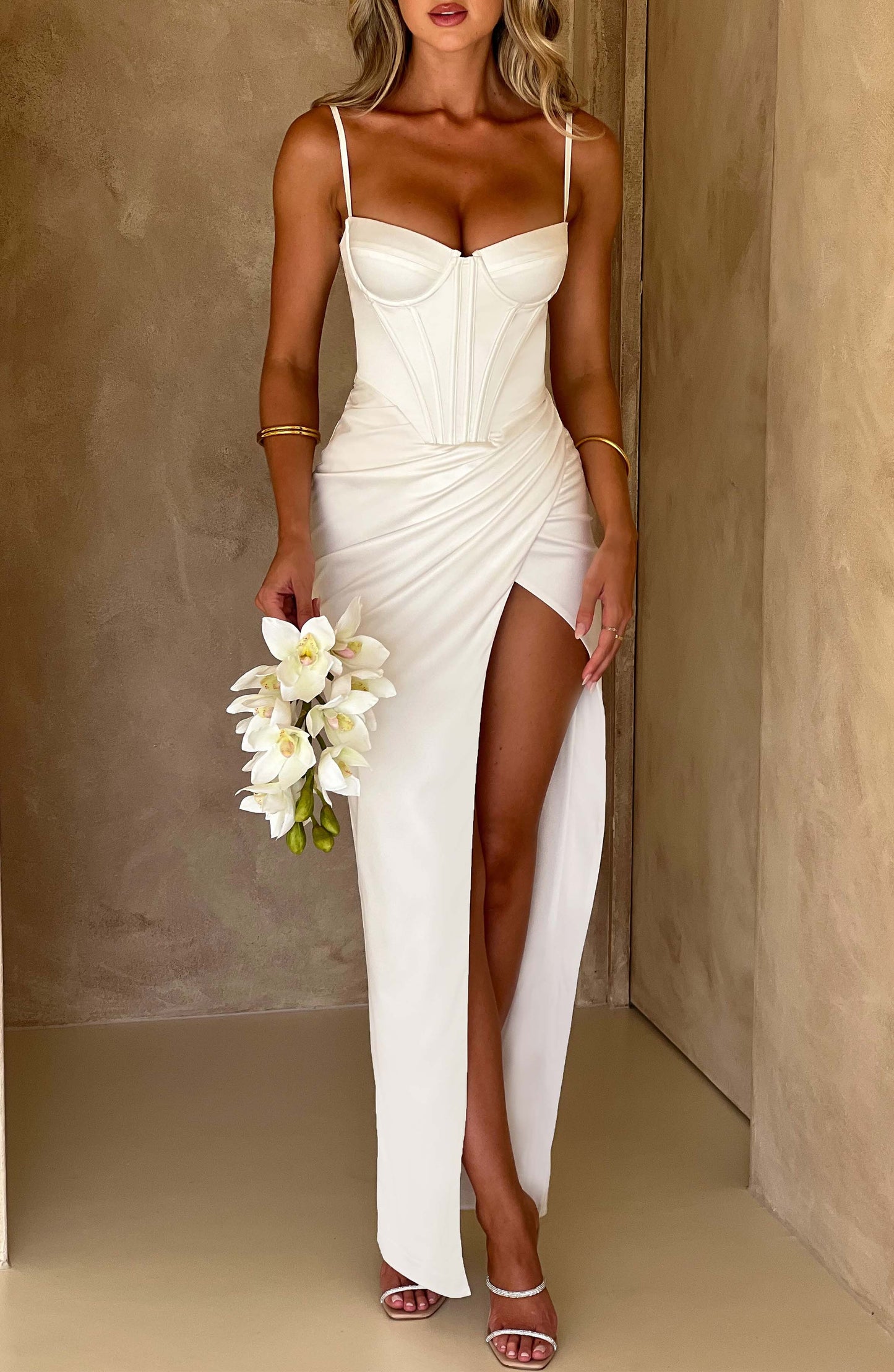 Vestido Maxi Despina - Marfil