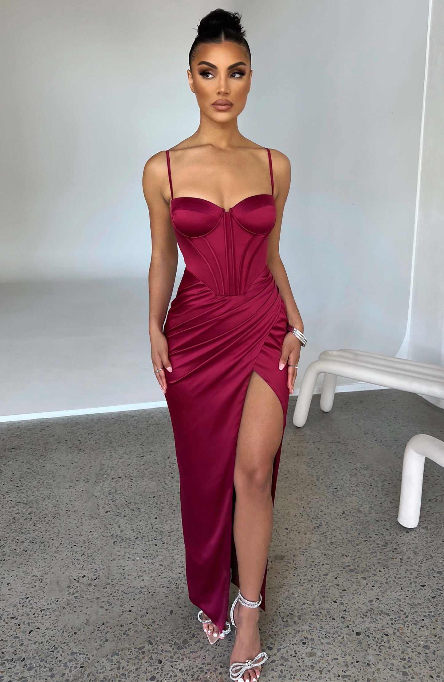 Vestido Maxi Despina - Vino