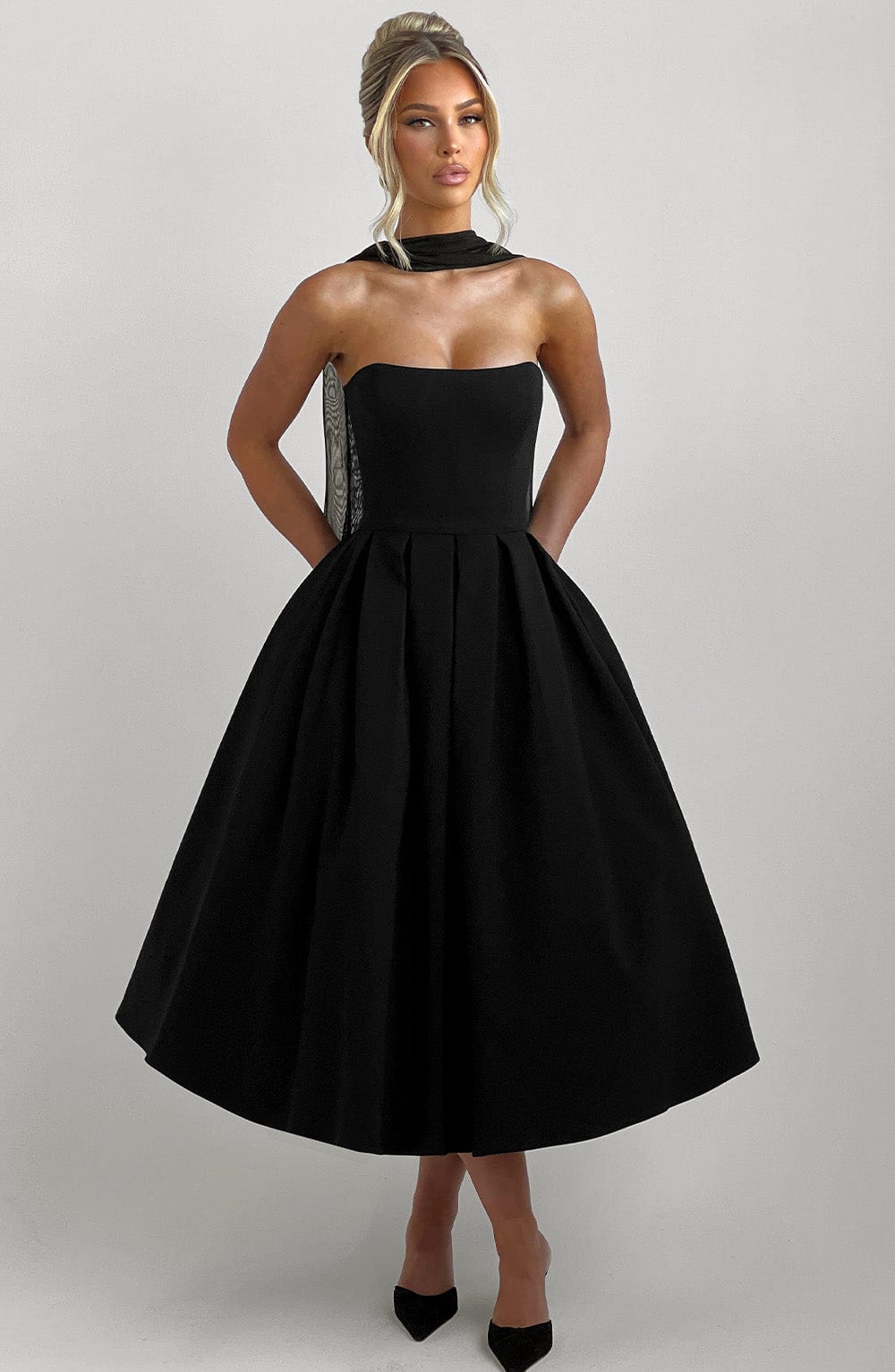 Vestido Midi Edith - Negro