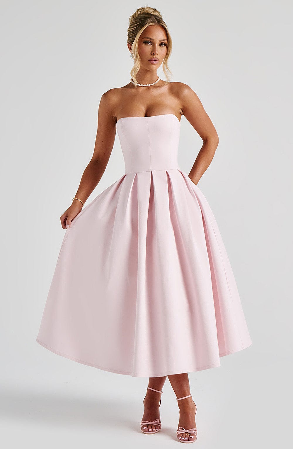 Vestido Midi Edith - Rosa