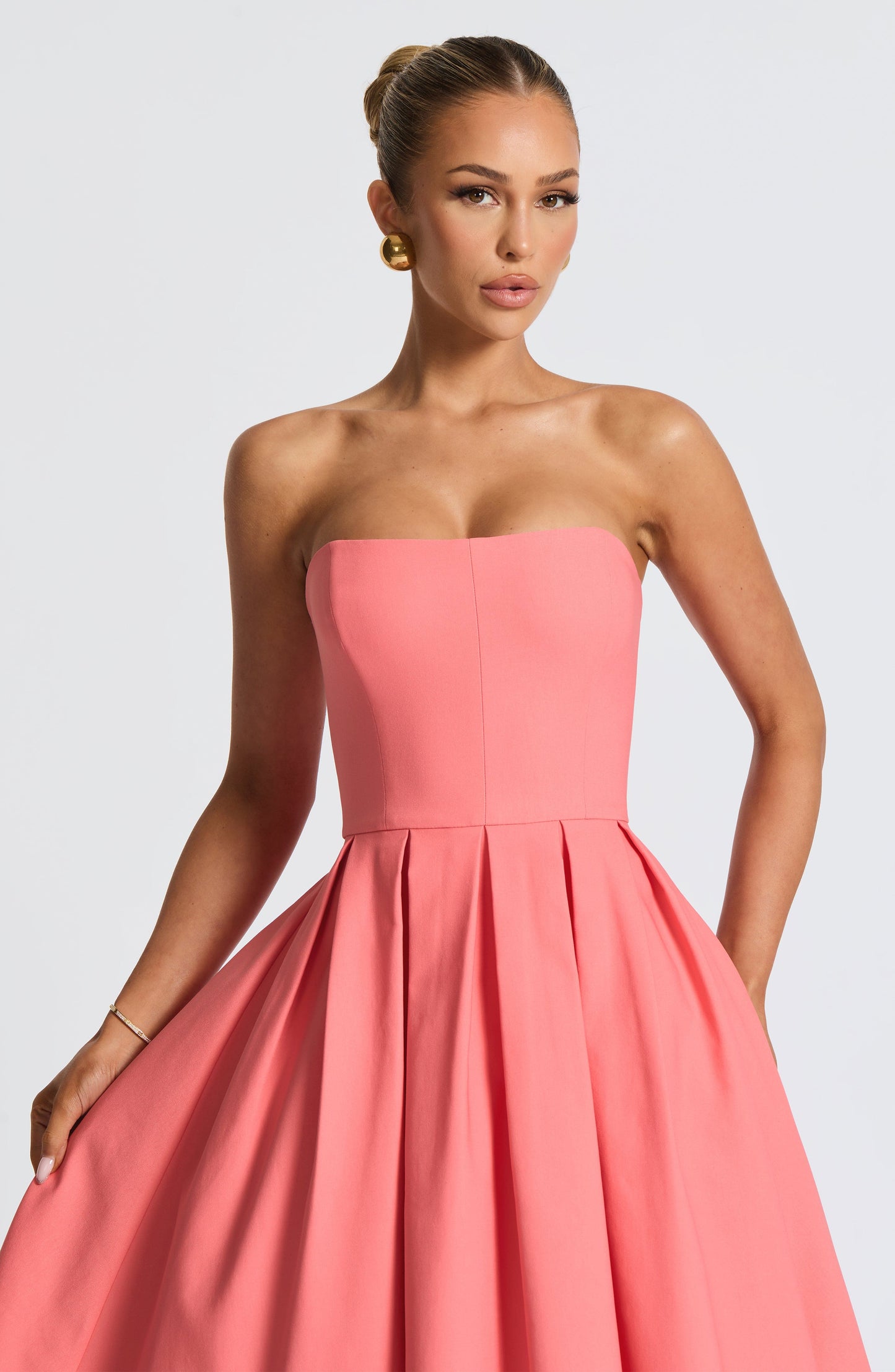 Vestido Midi Edith - Rosa Coral