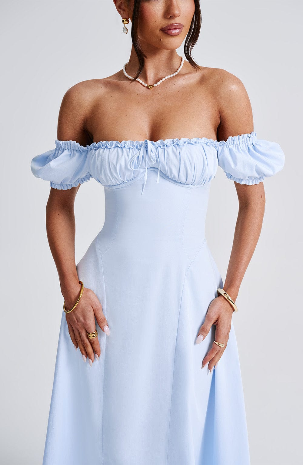 Vestido Midi Elora - Azul