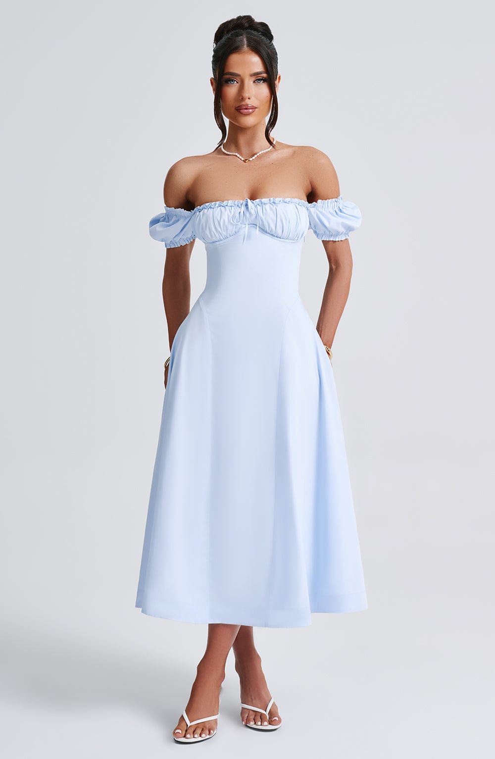 Vestido Midi Elora - Azul
