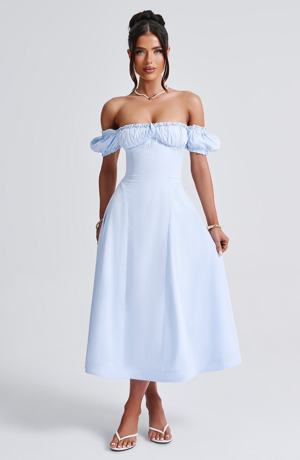 Vestido Midi Elora - Azul