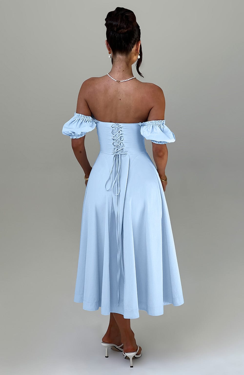 Vestido Midi Elora - Azul