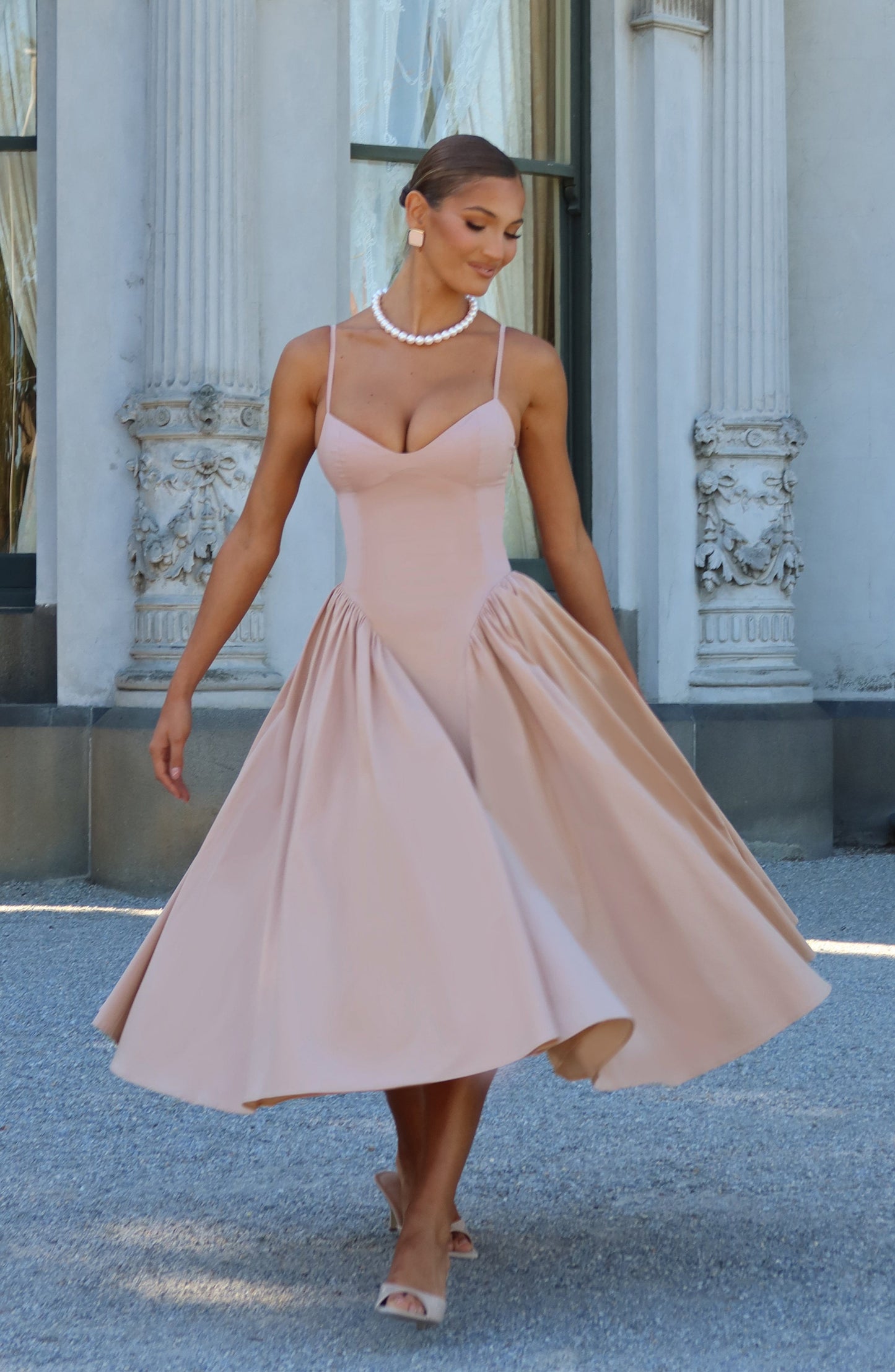 Vestido Midi Emerson - Arcilla