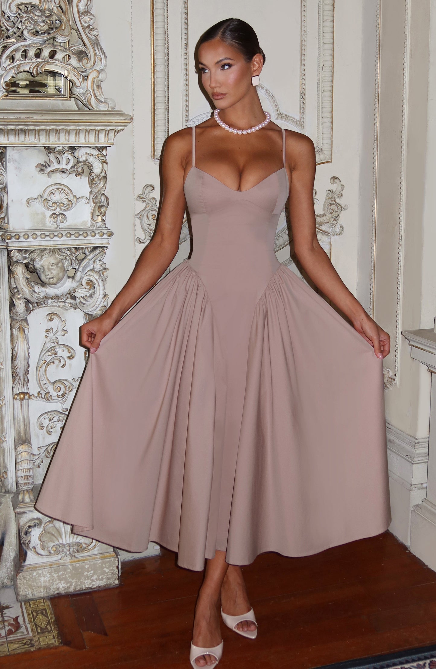 Vestido Midi Emerson - Arcilla