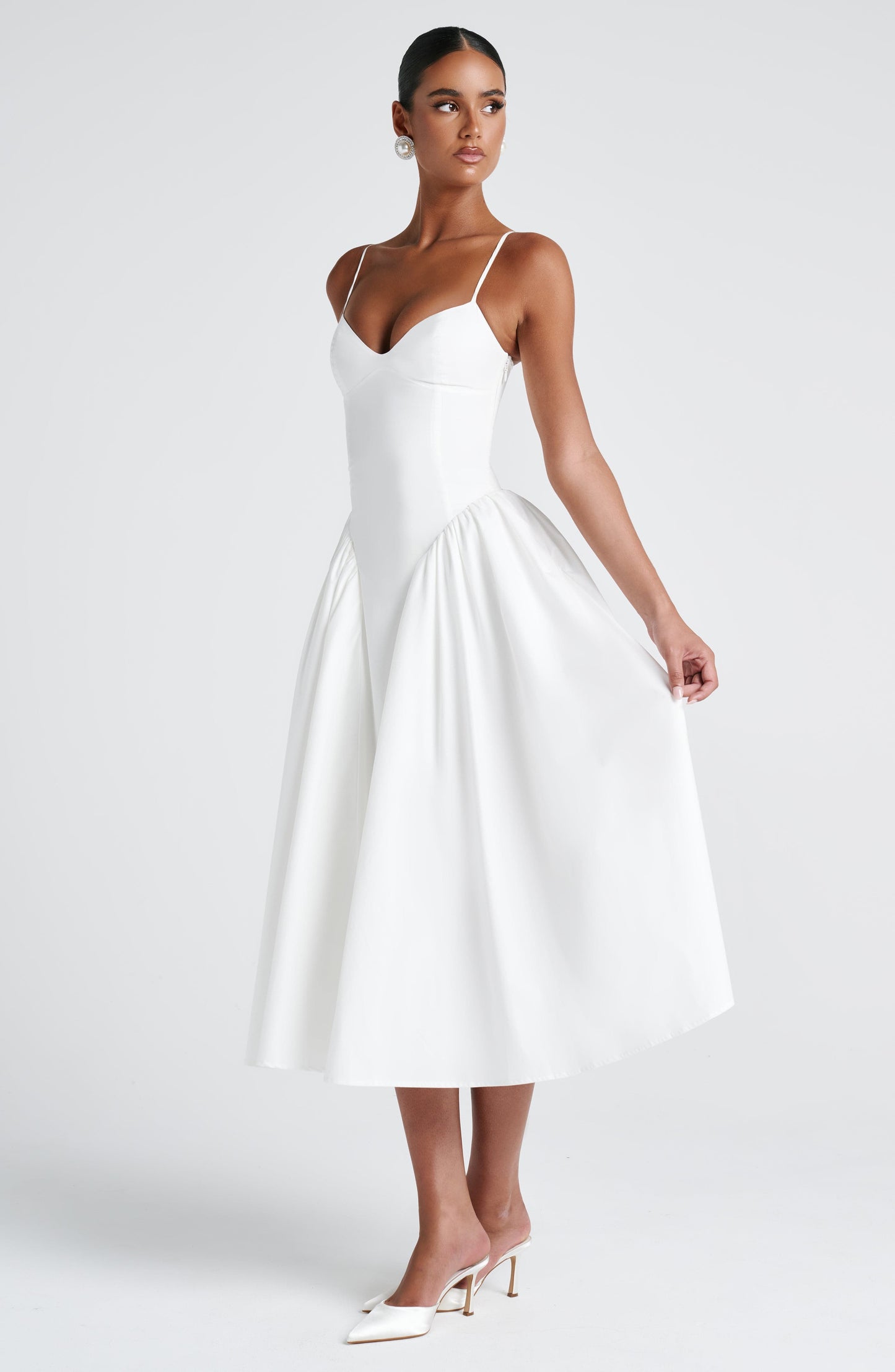 Vestido Midi Emerson - Marfil