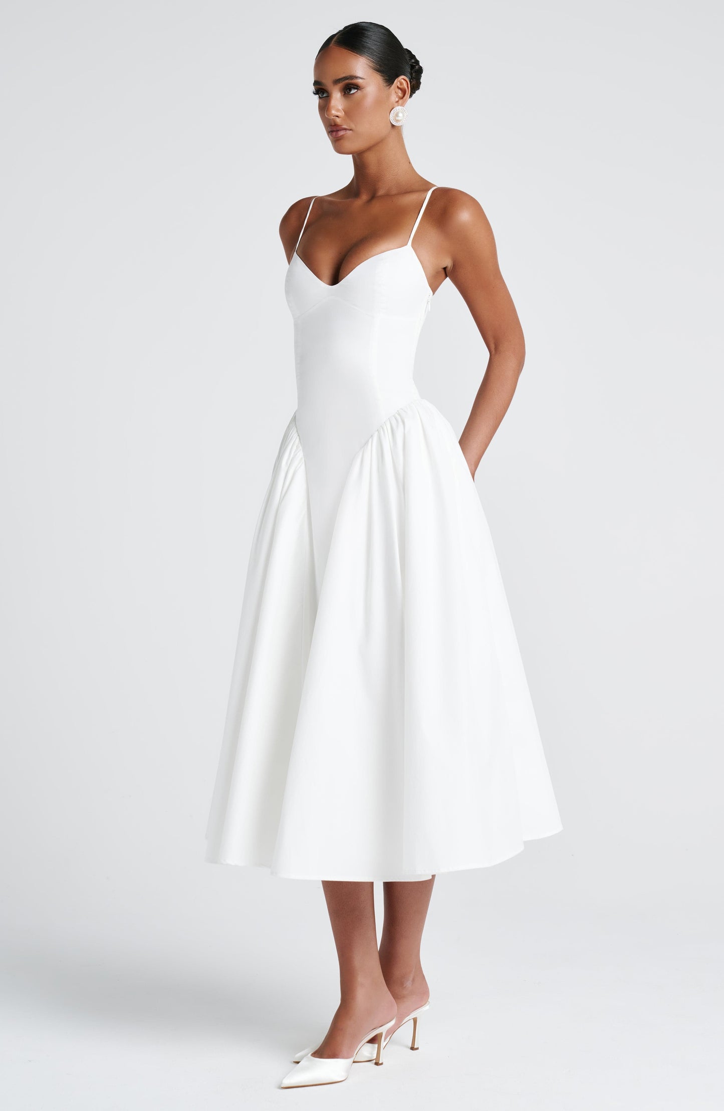 Vestido Midi Emerson - Marfil