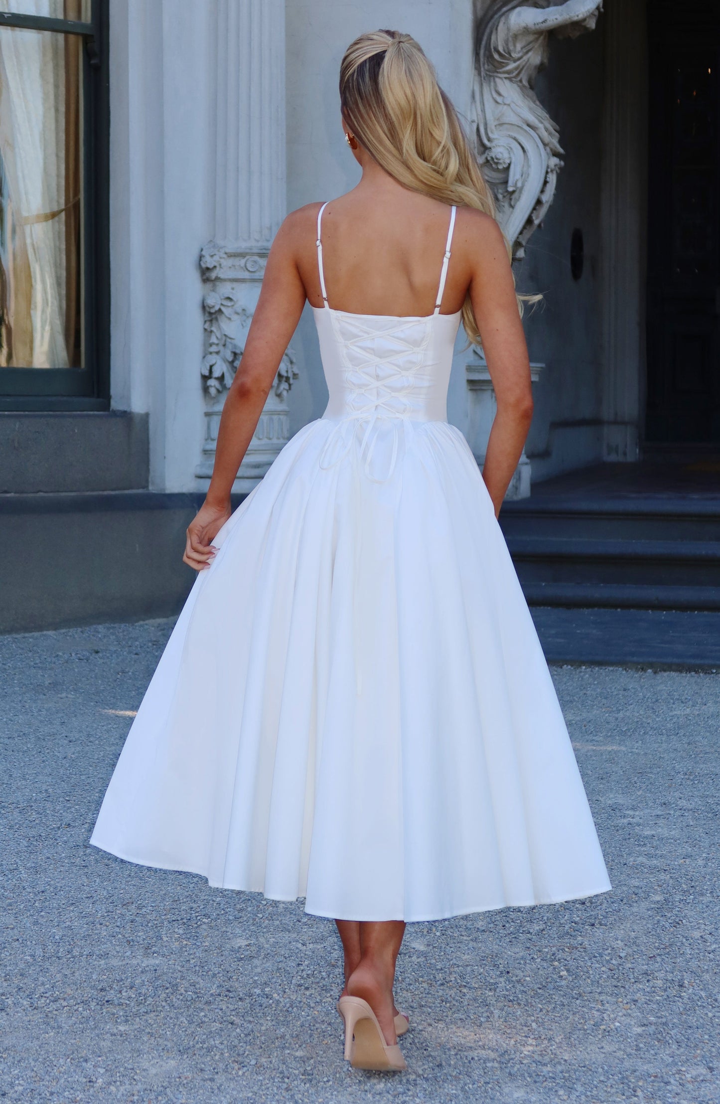 Vestido Midi Emerson - Marfil