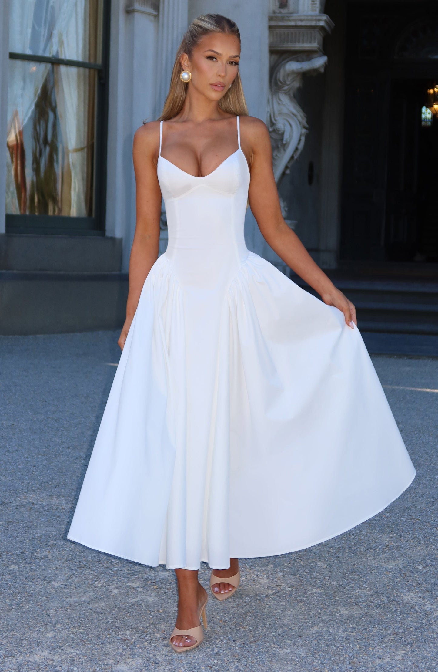 Vestido Midi Emerson - Marfil