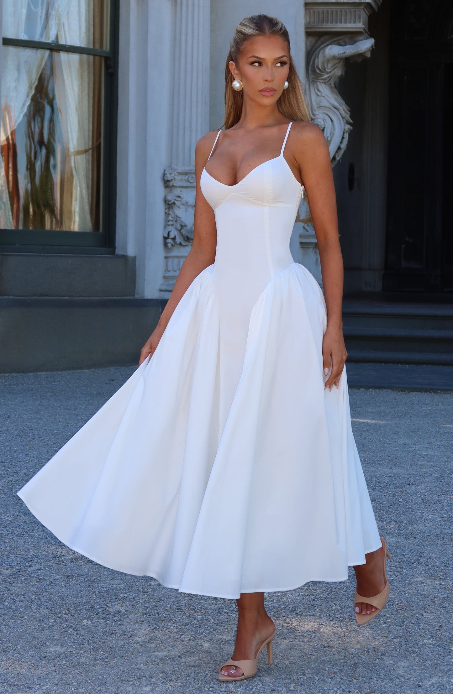Vestido Midi Emerson - Marfil