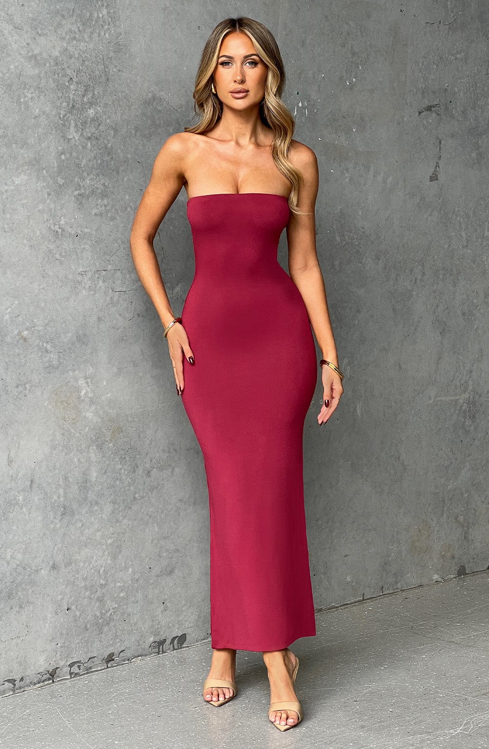 Vestido Midi Emery - Cereza