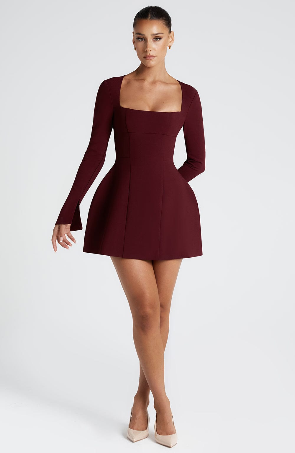 Vestido Mini Esme - Laca de Cereza