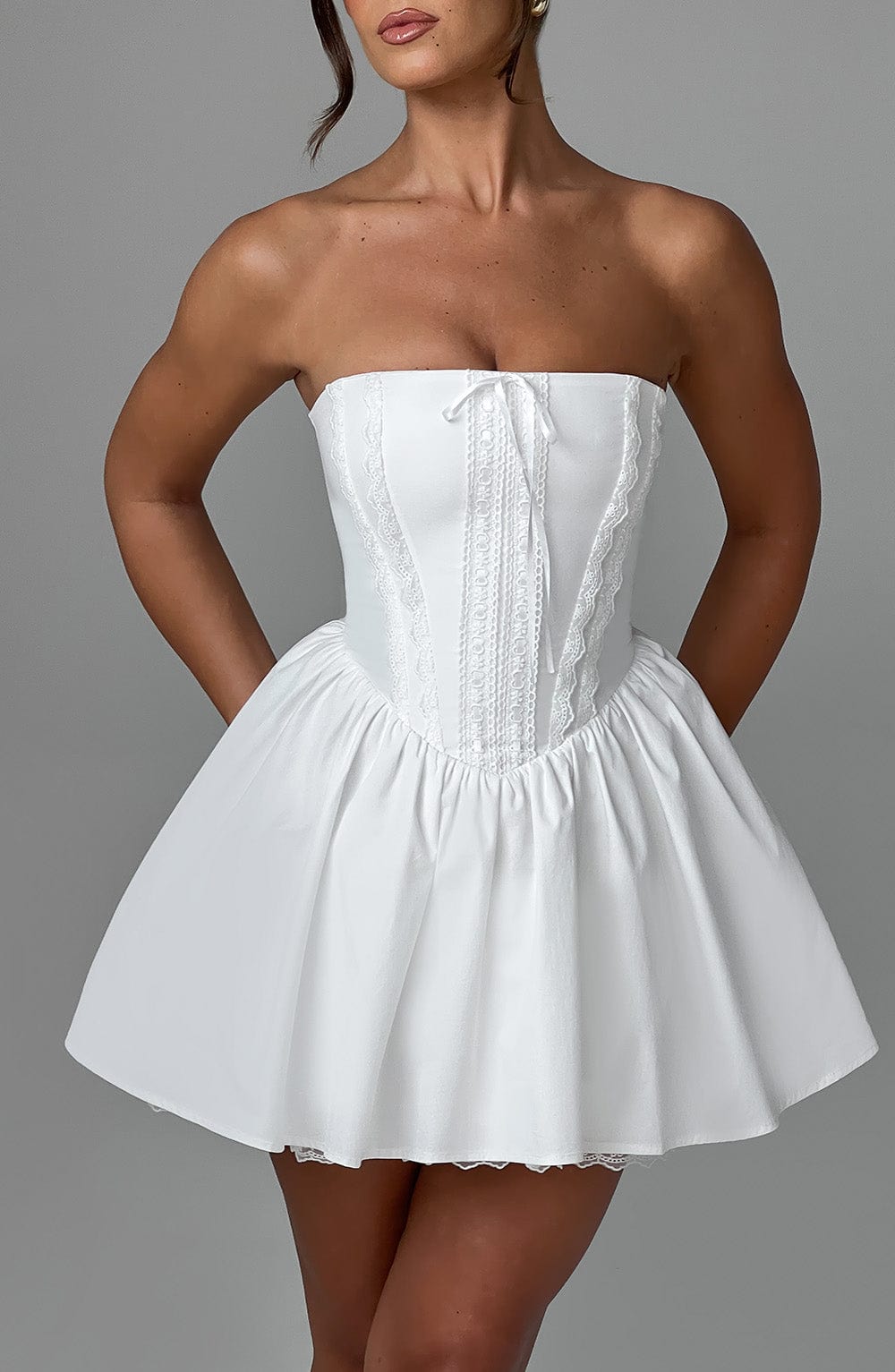 Vestido Mini Evie - Marfil