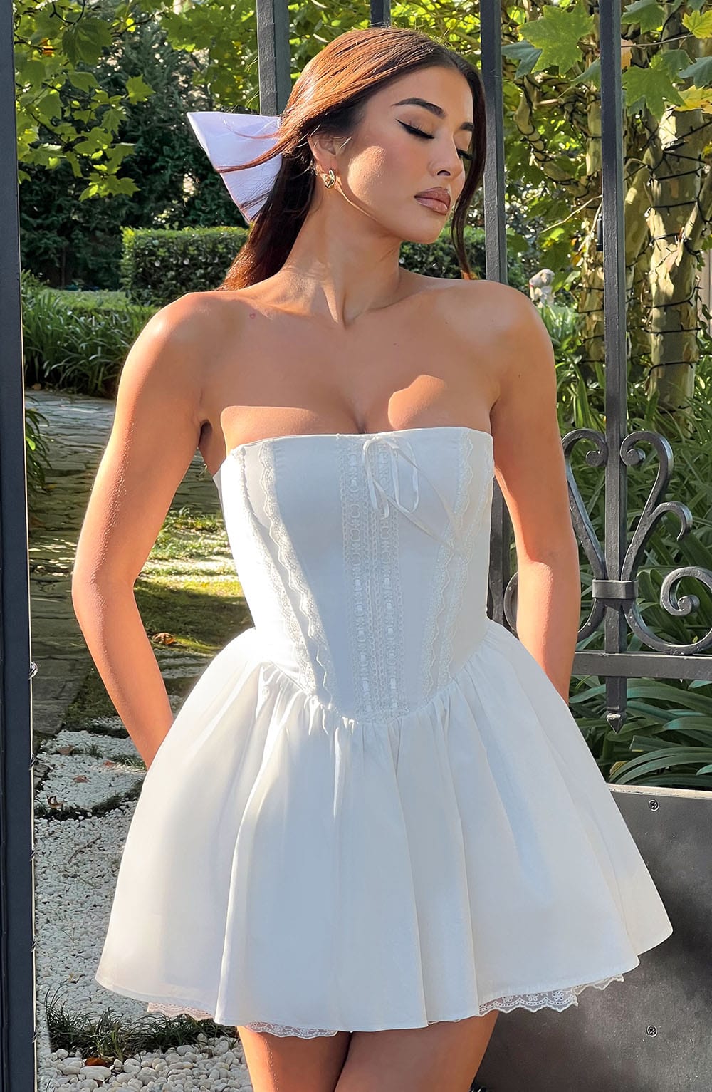 Vestido Mini Evie - Marfil