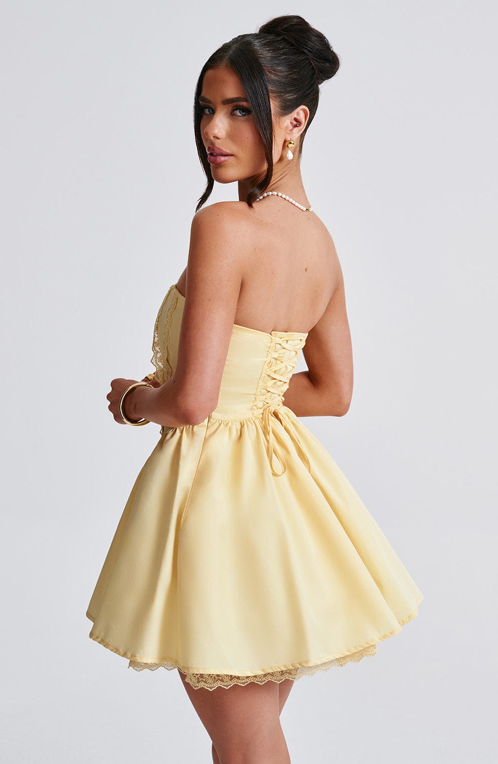 Vestido Mini Evie - Limón