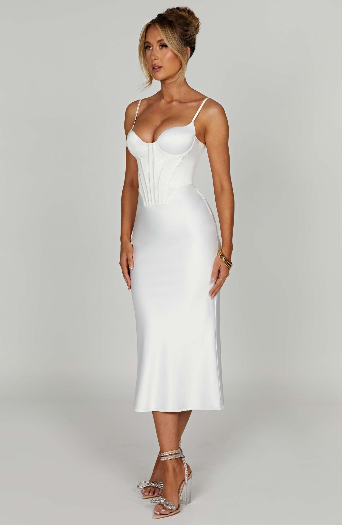 Vestido Midi Farrah - Marfil