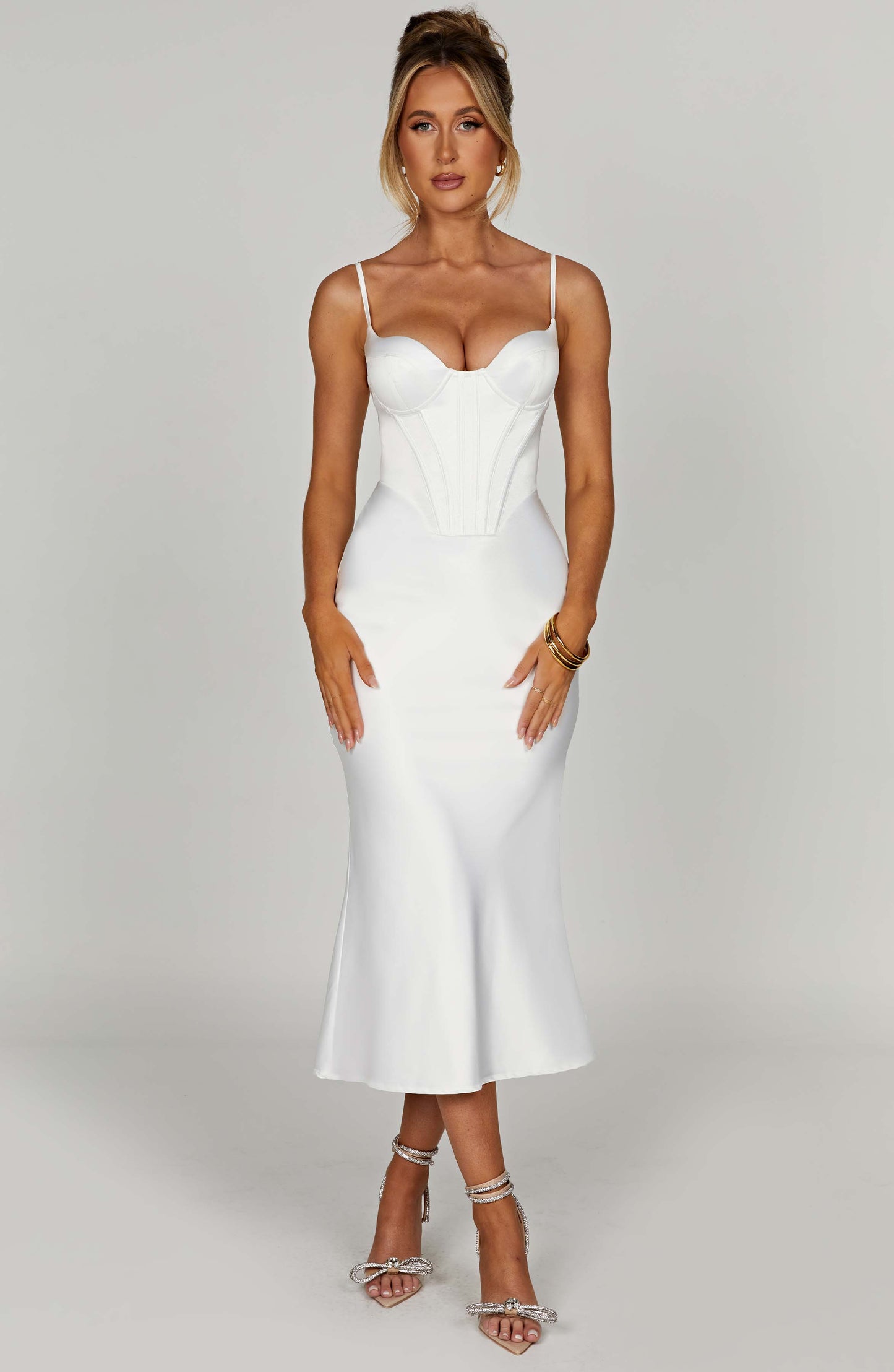Vestido Midi Farrah - Marfil