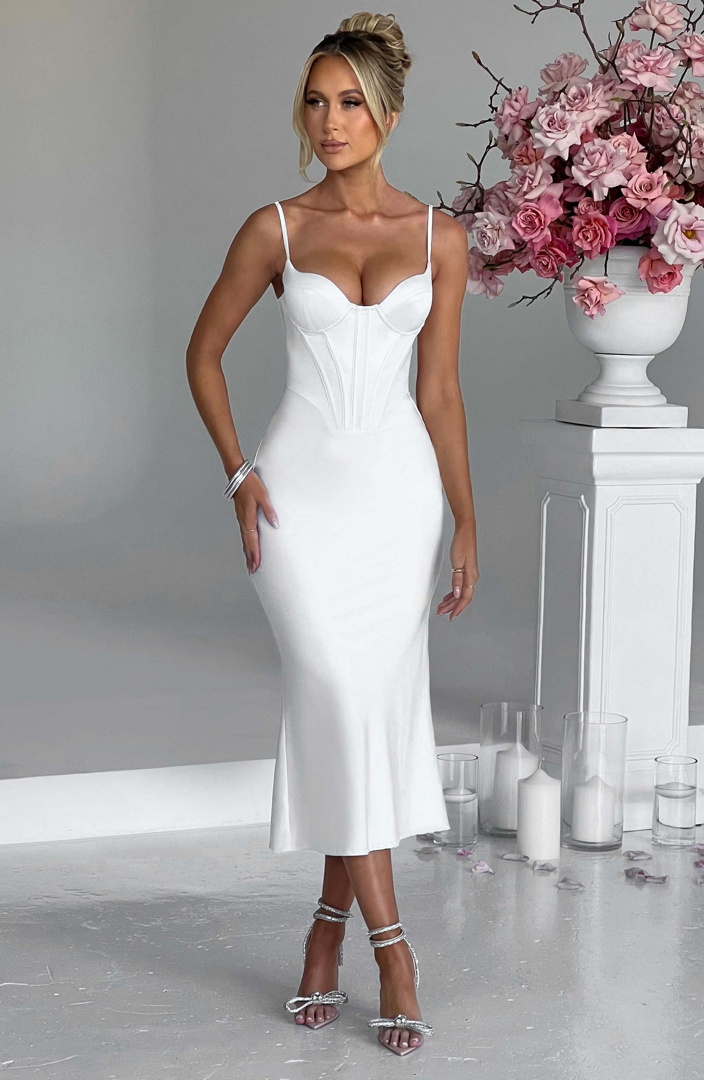 Vestido Midi Farrah - Marfil