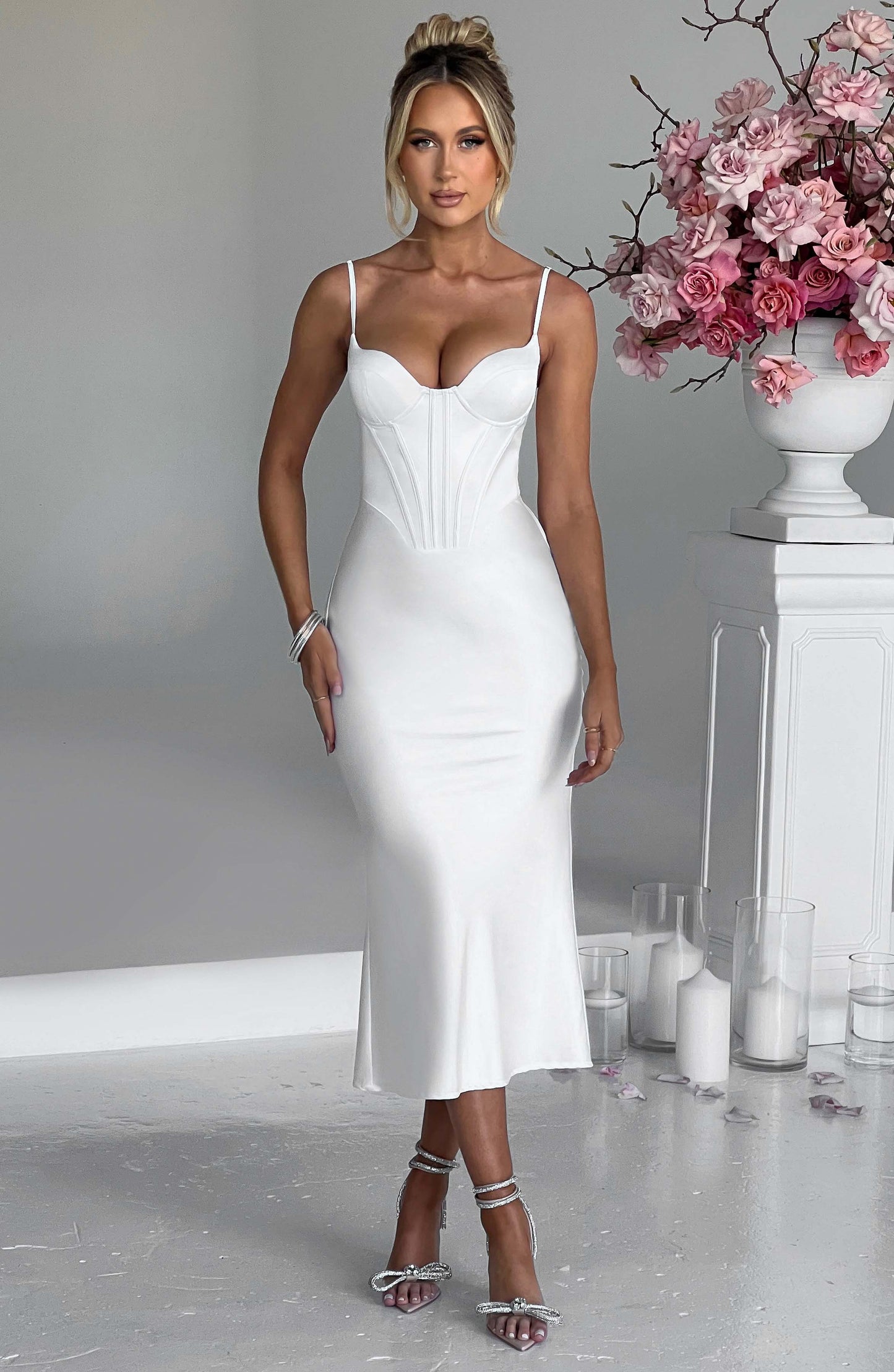 Vestido Midi Farrah - Marfil