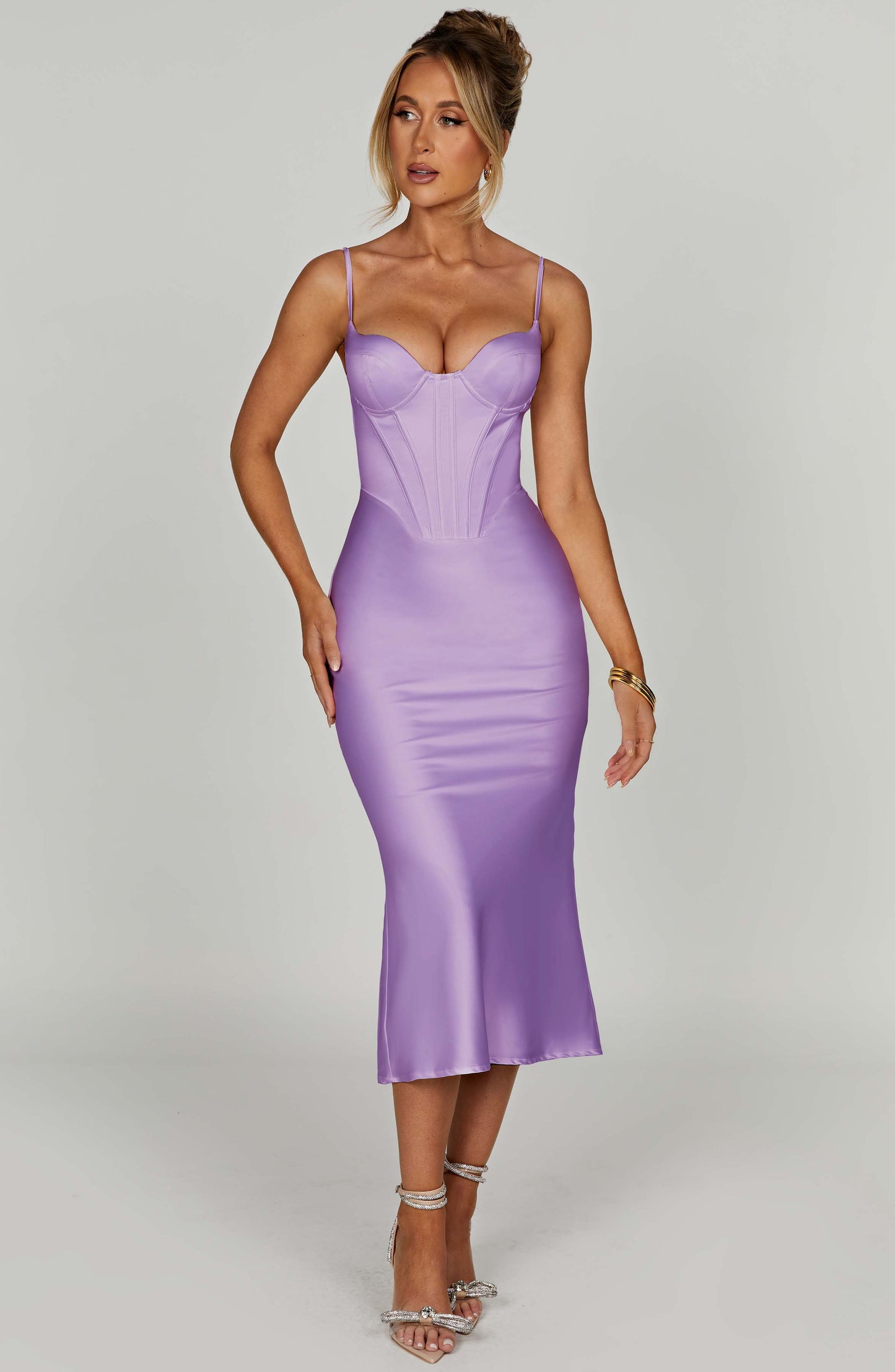Vestido Midi Farrah - Morado