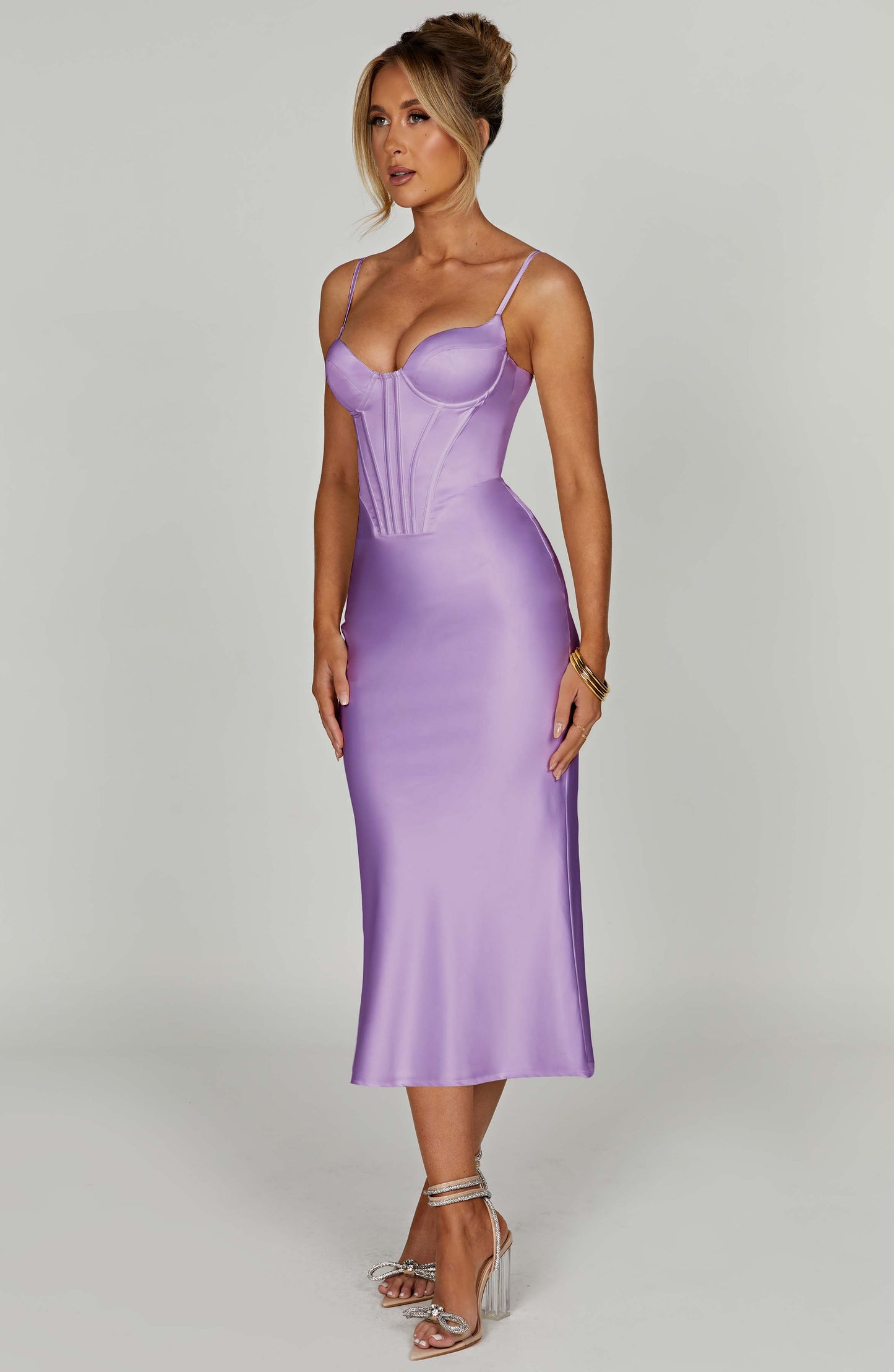 Vestido Midi Farrah - Morado