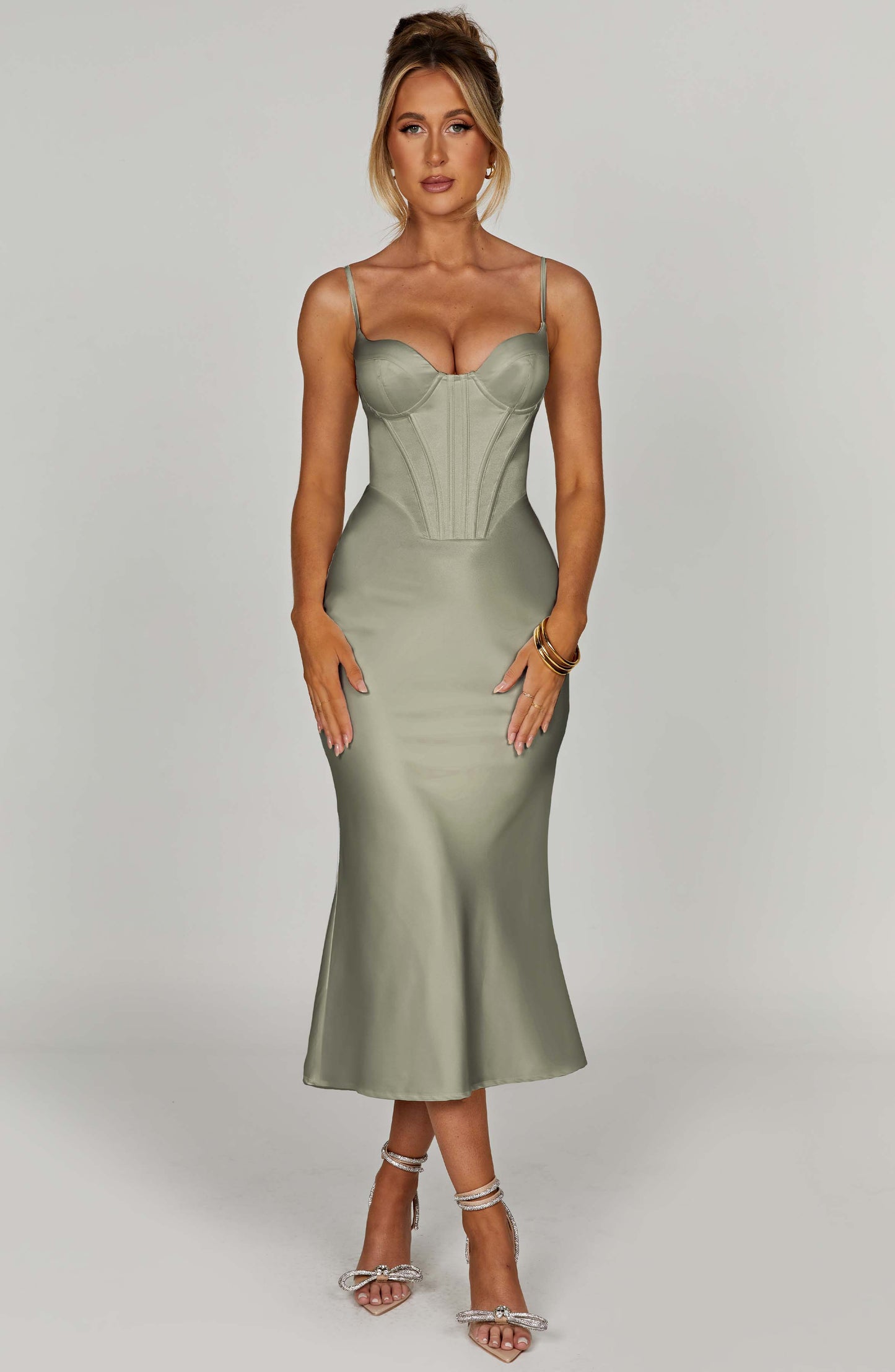 Vestido Midi Farrah - Salvia