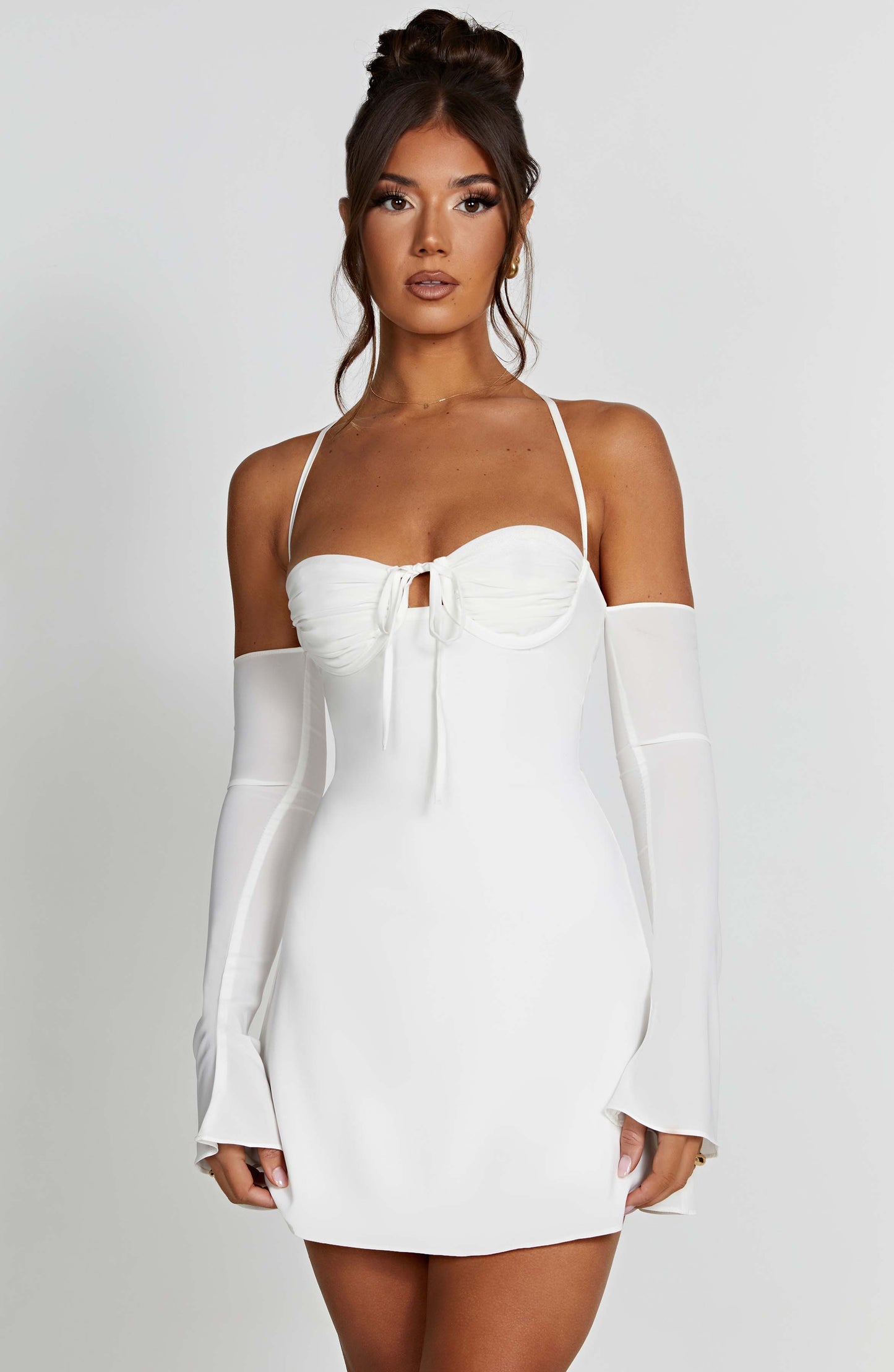 Vestido Mini Fiona - Marfil