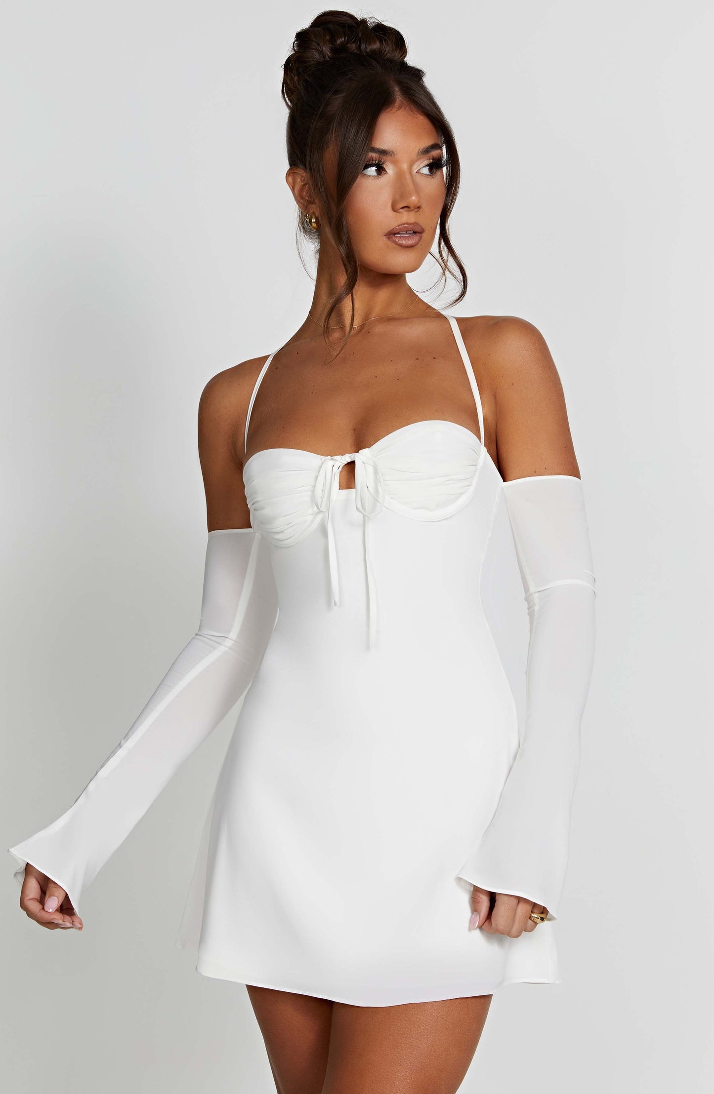 Vestido Mini Fiona - Marfil