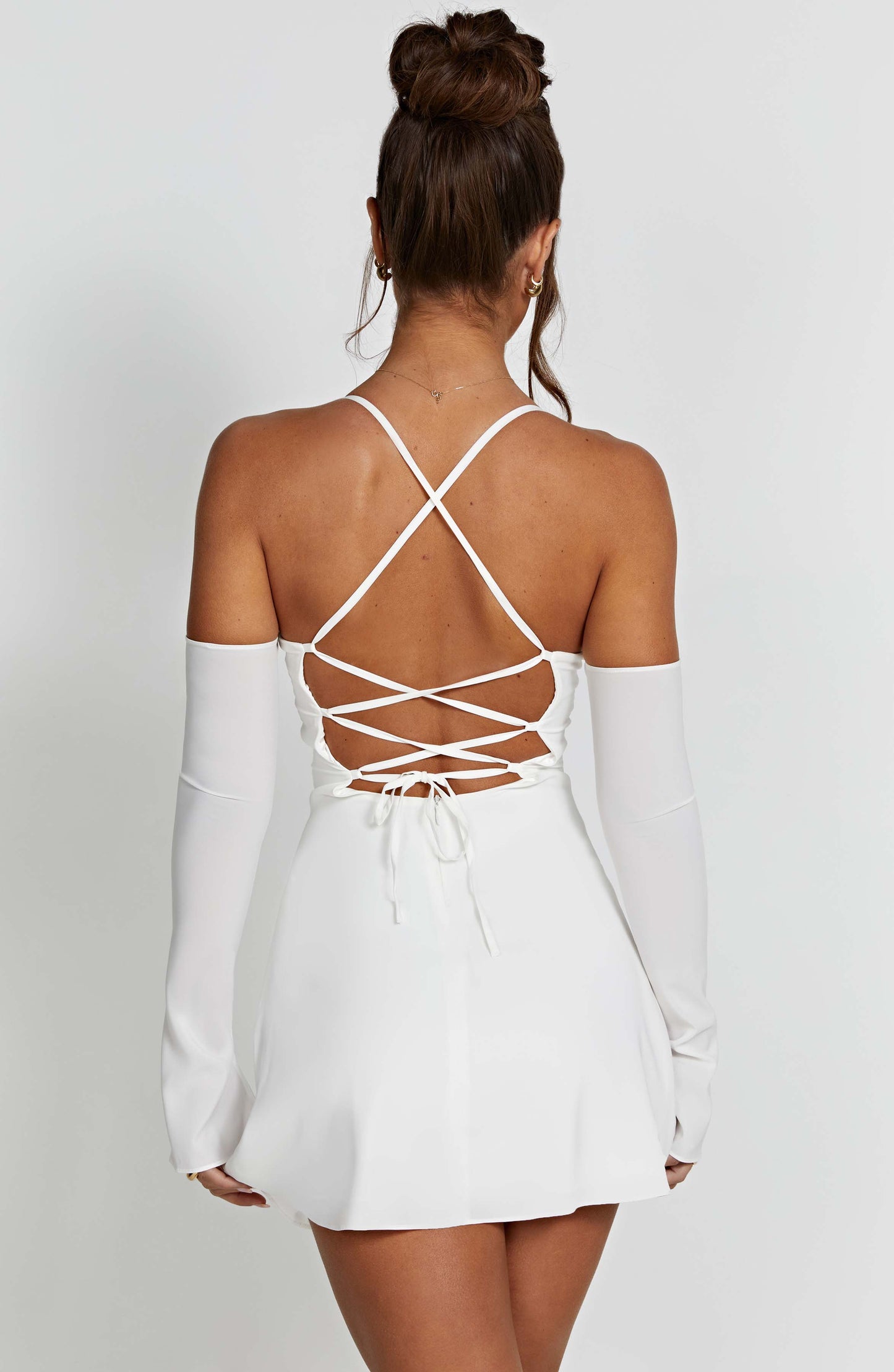 Vestido Mini Fiona - Marfil