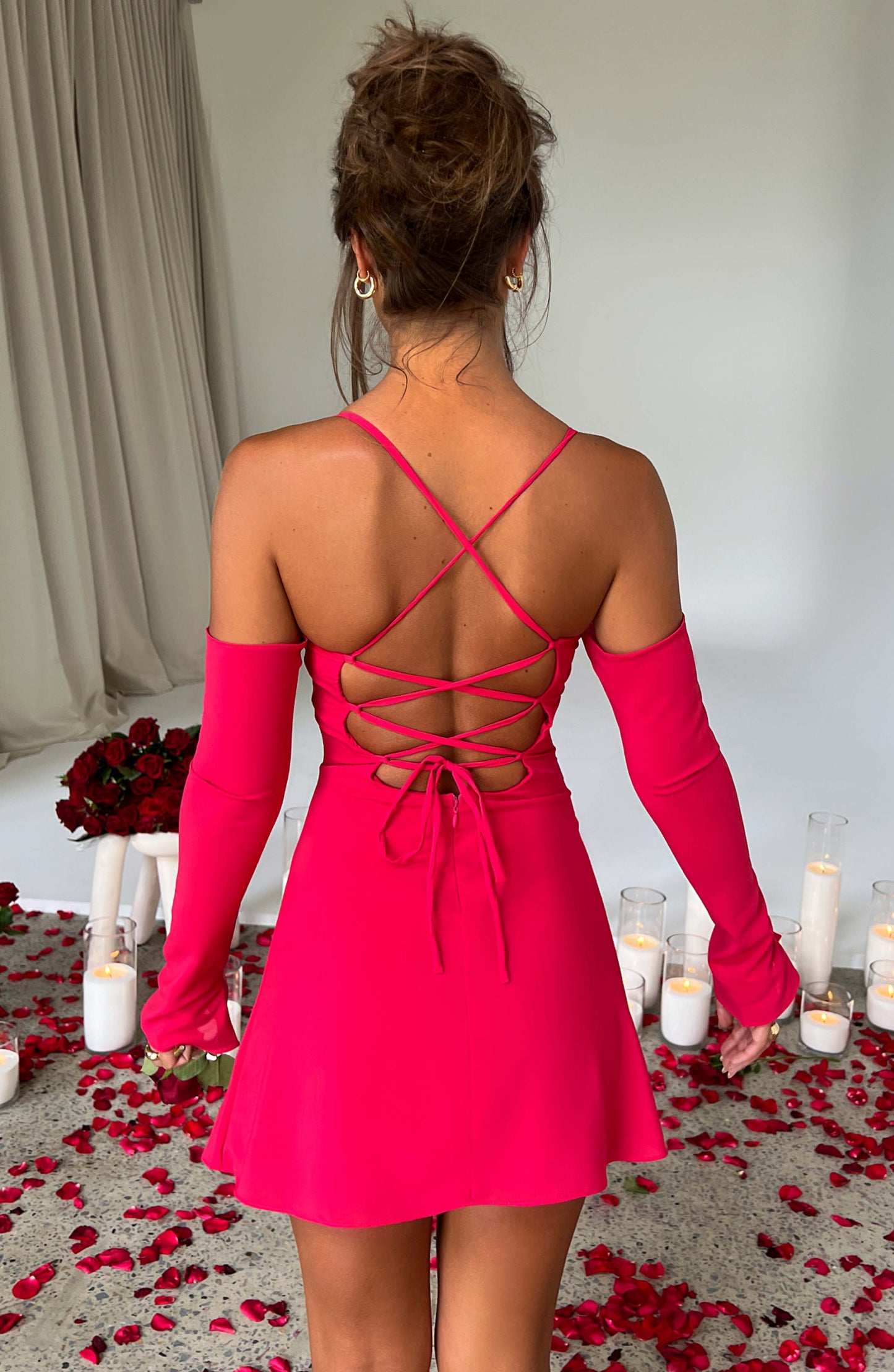 Vestido Mini Fiona - Rosa